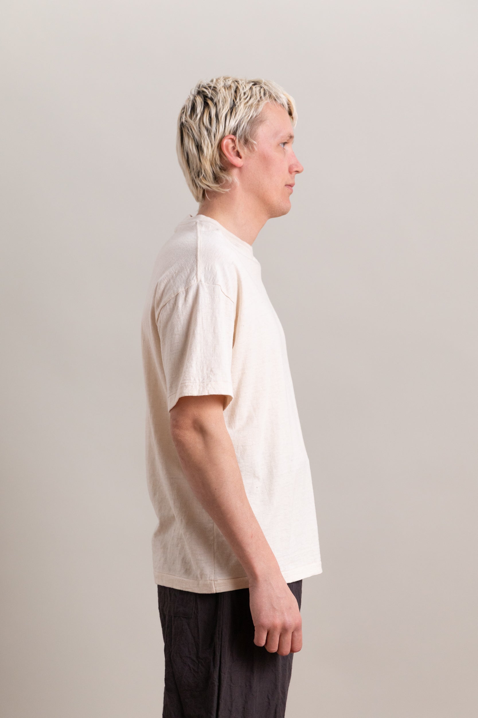 BOXY TEE IN COTTON/ALPACA/WOOL JERSEY