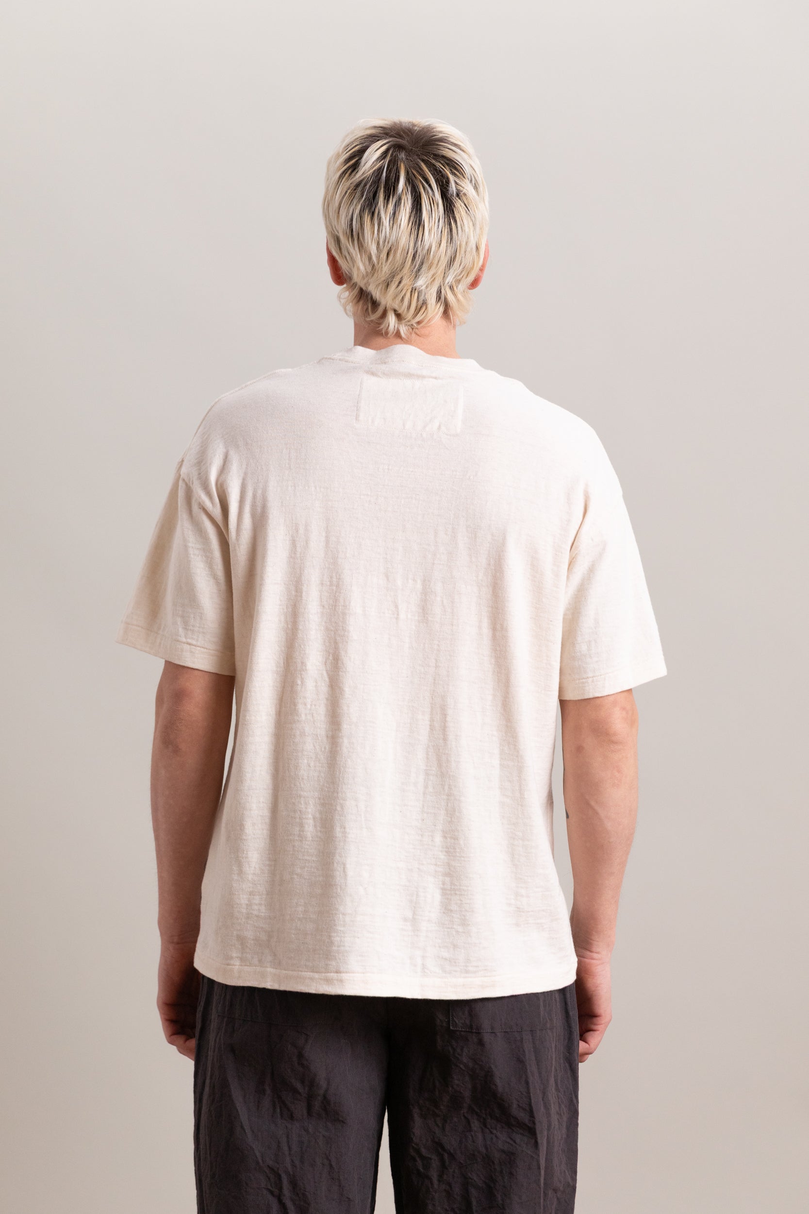 BOXY TEE IN COTTON/ALPACA/WOOL JERSEY