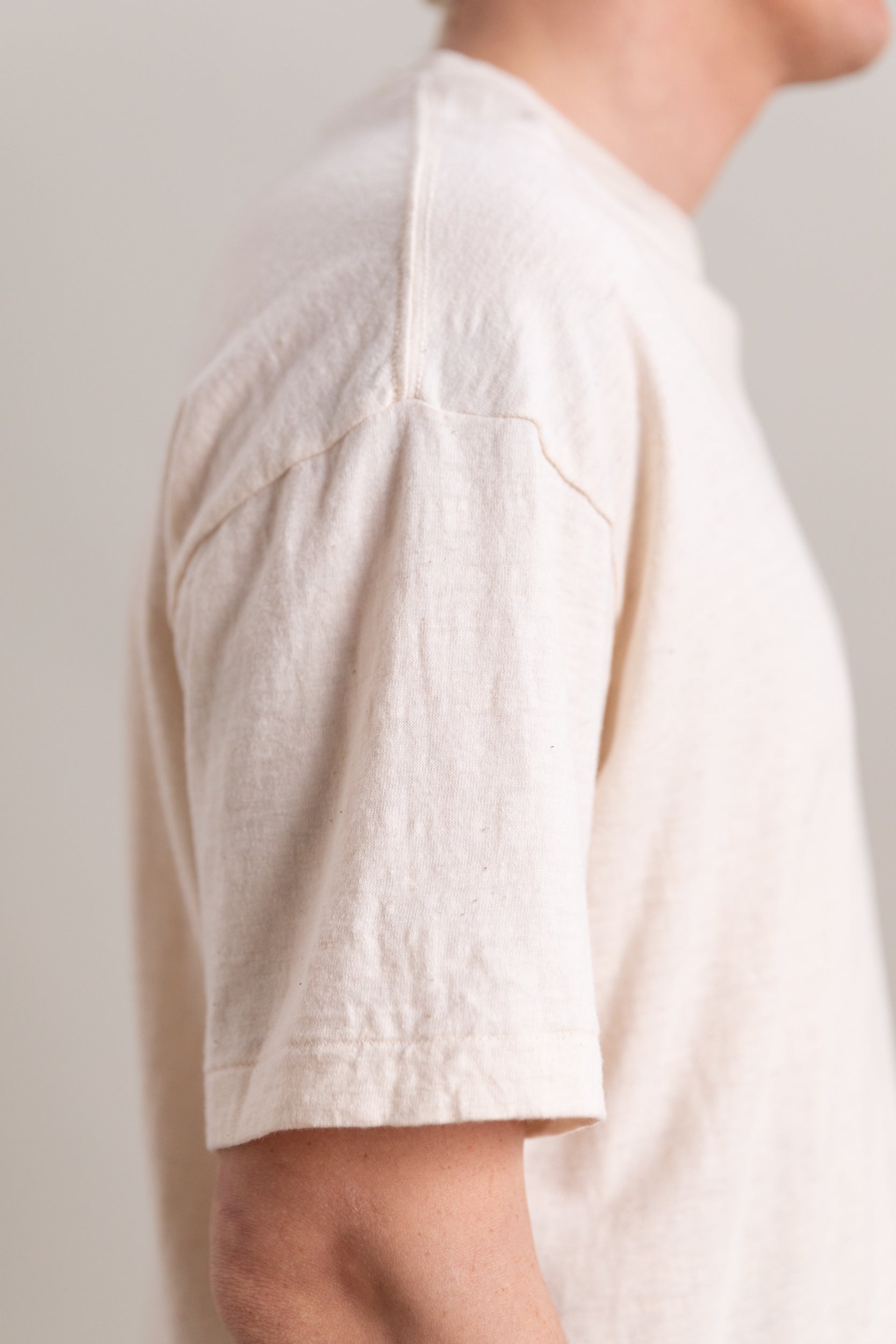 BOXY TEE IN COTTON/ALPACA/WOOL JERSEY