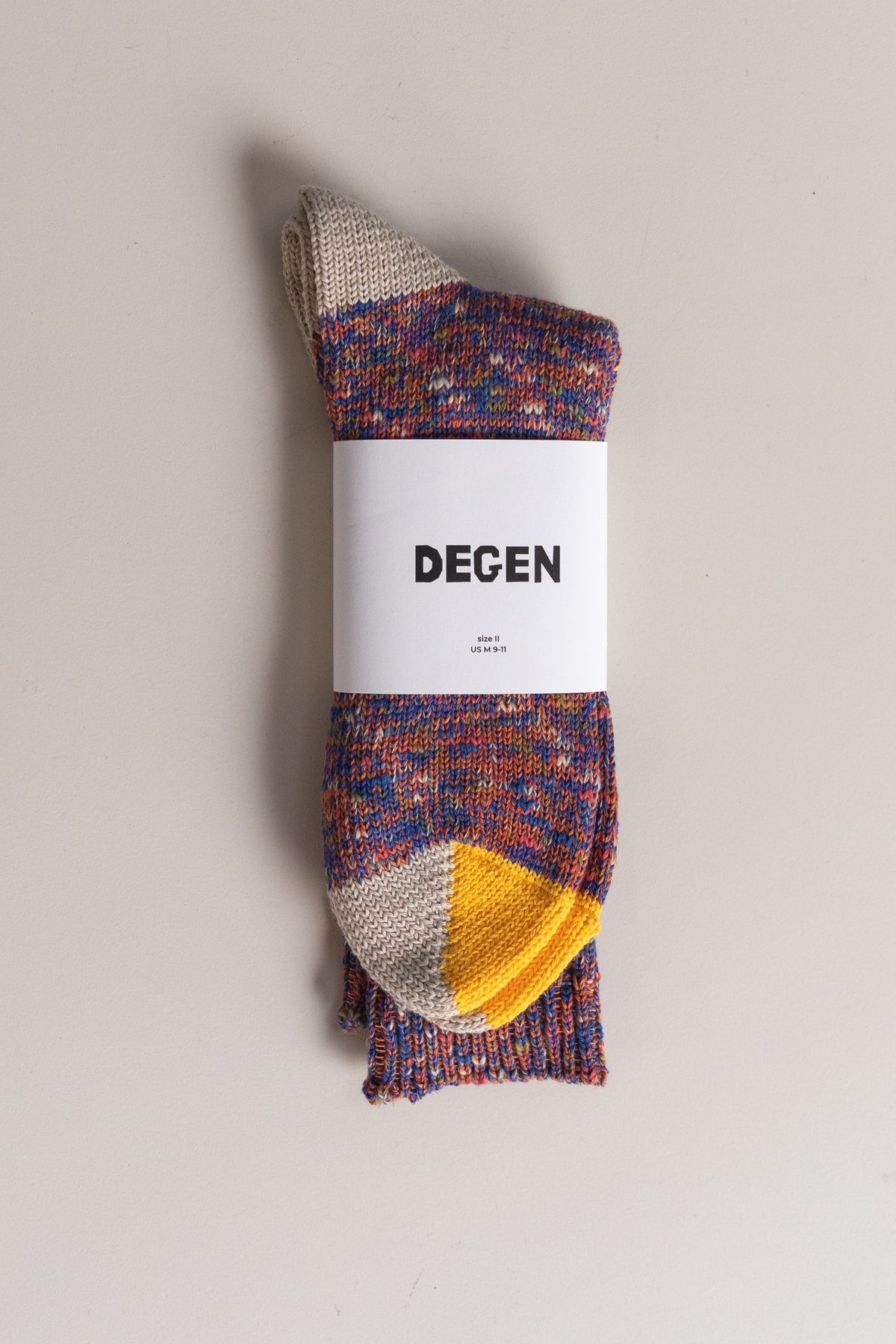 SPLIT TOE CREW SOCKS IN FETE COTTON