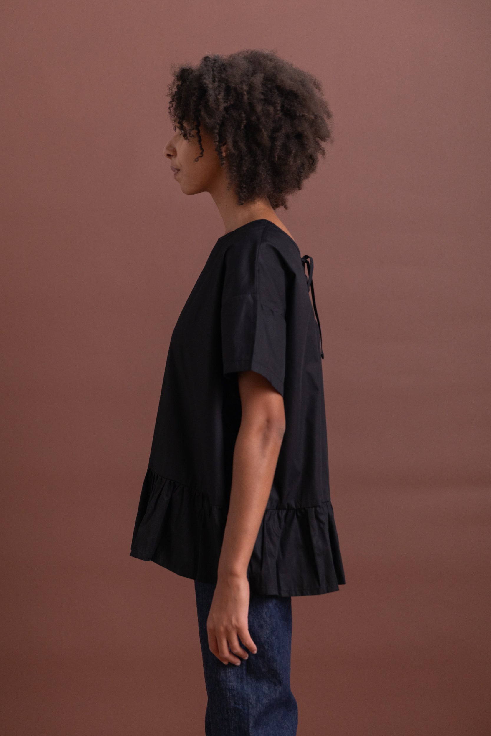 EVAN BLOUSE IN BLACK