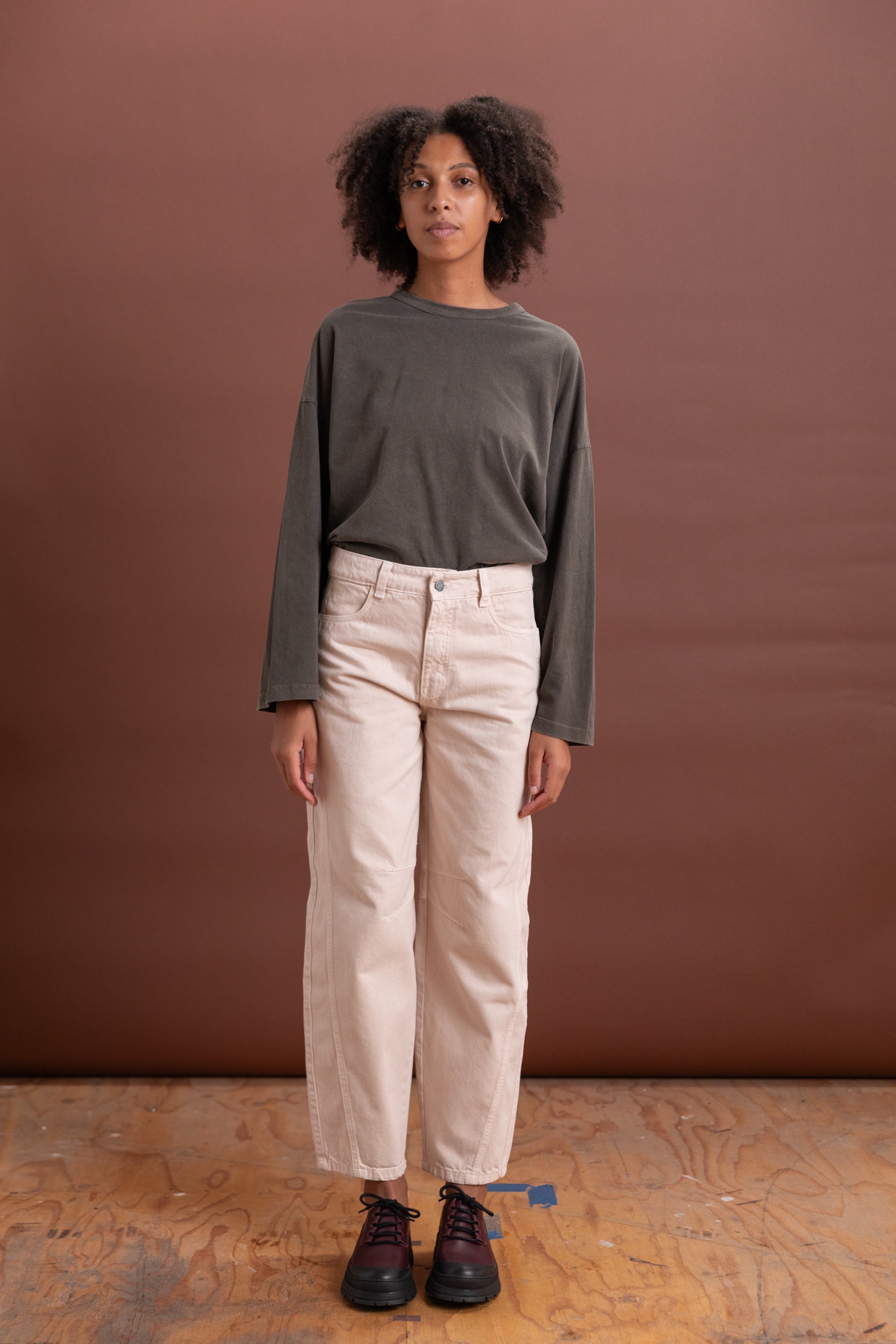 NICOLE PANT IN CREAM