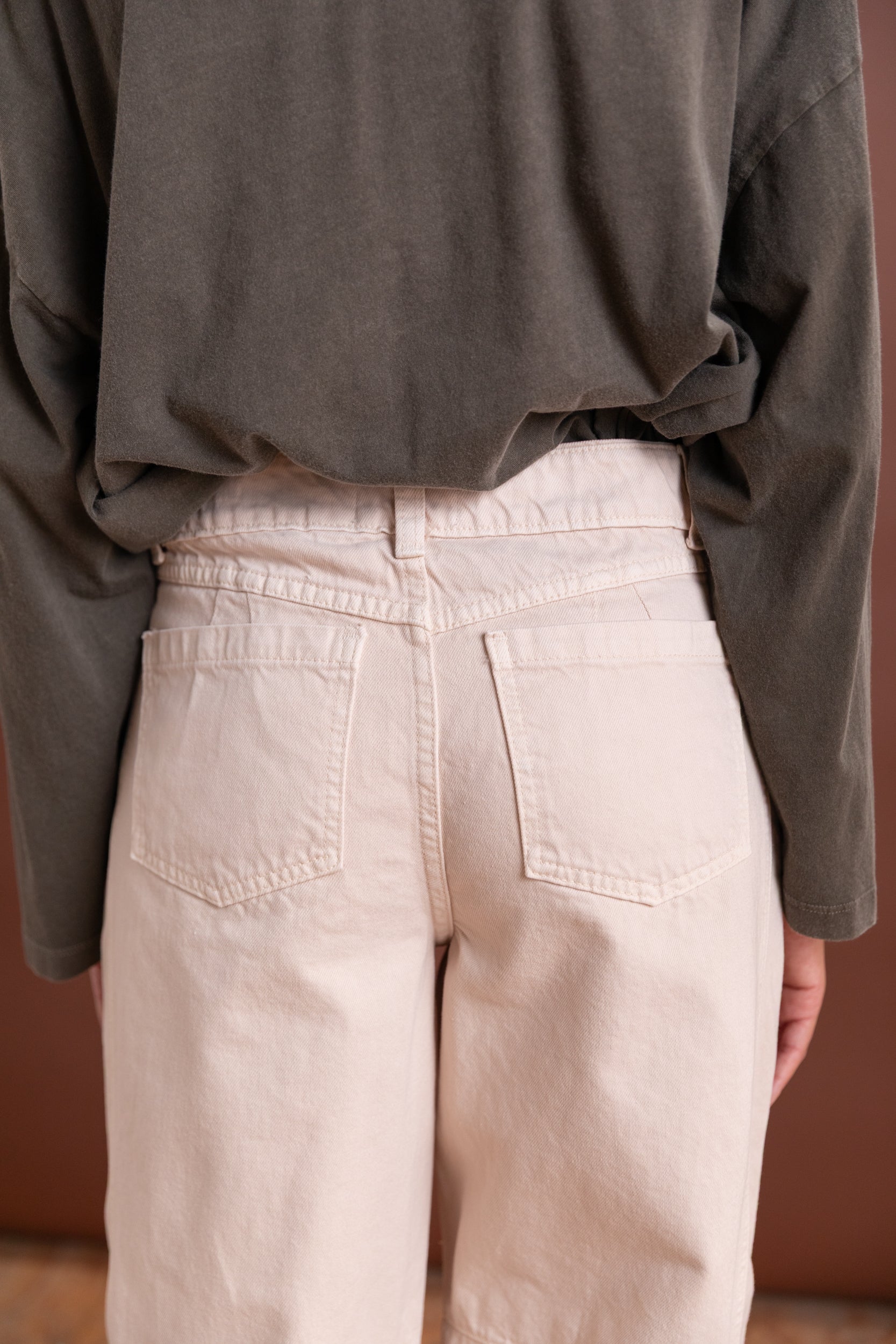 NICOLE PANT IN CREAM