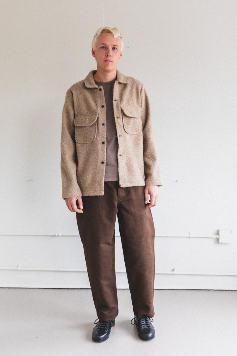 FIELD SHIRT IN SAND CASENTINO WOOL