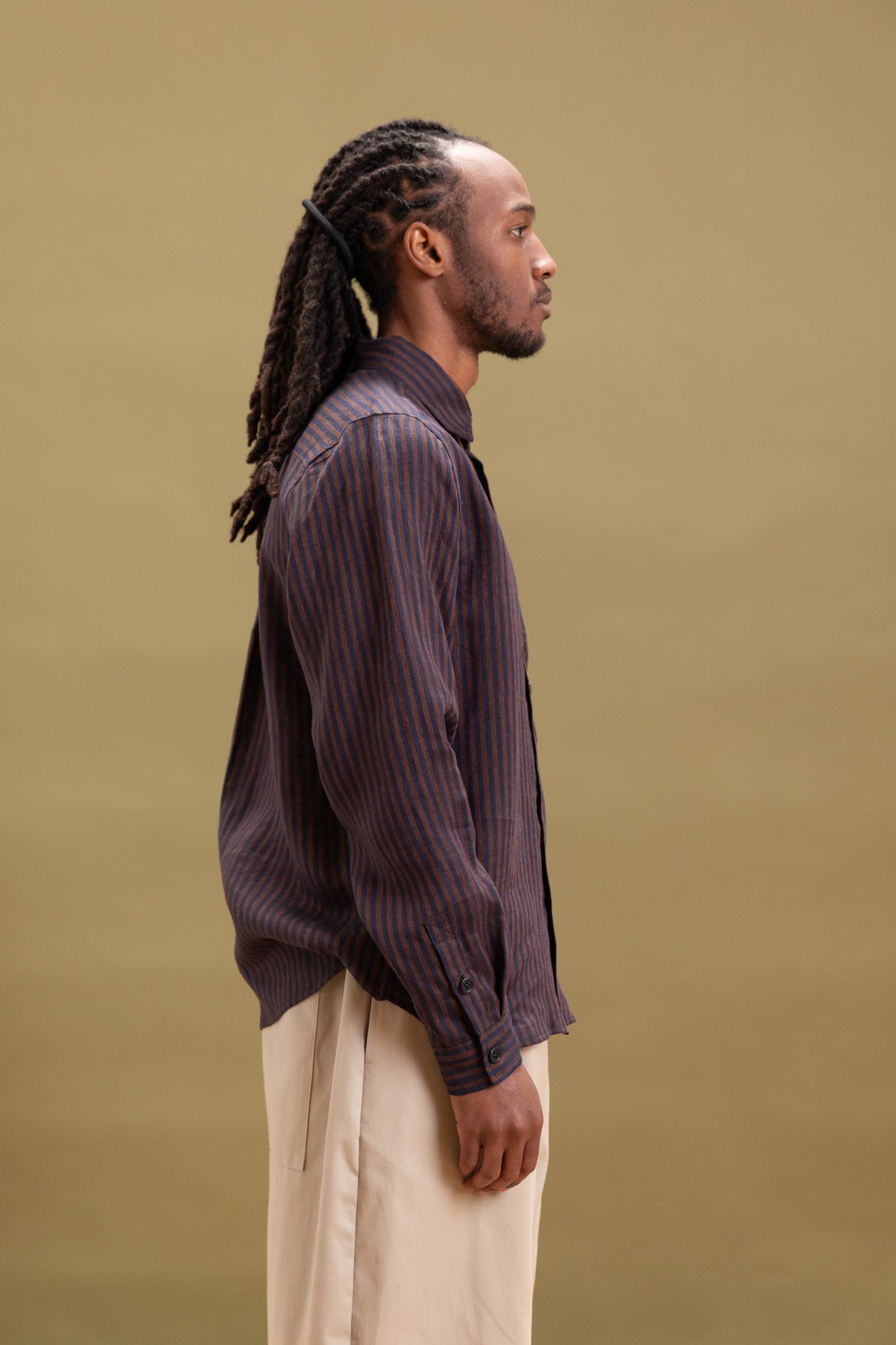 PINTOR SHIRT IN STRIPED LINEN