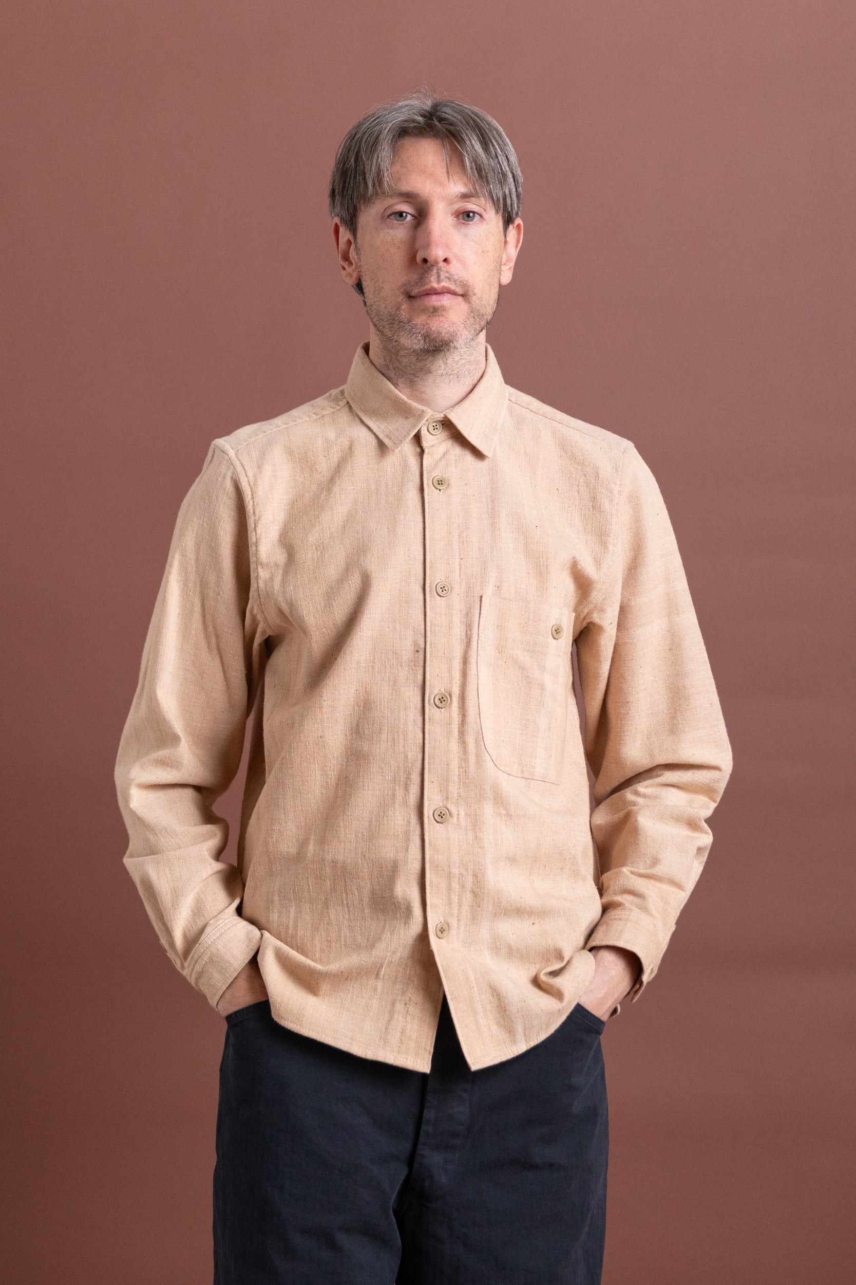 ENCINO PINTOR SHIRT IN NATURAL DYE