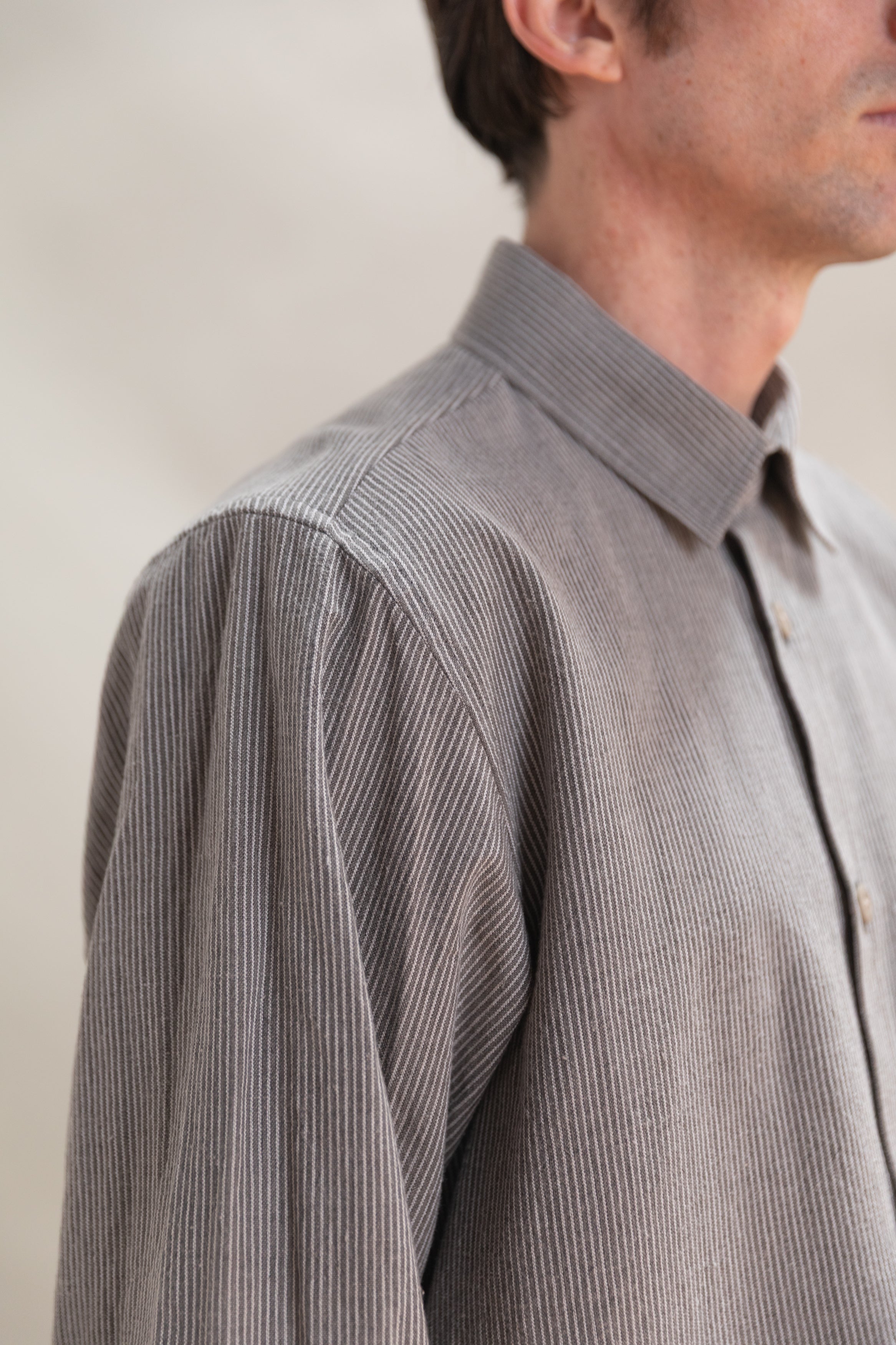 PINTOR SHIRT IN DAIMYO STRIPE COTTON