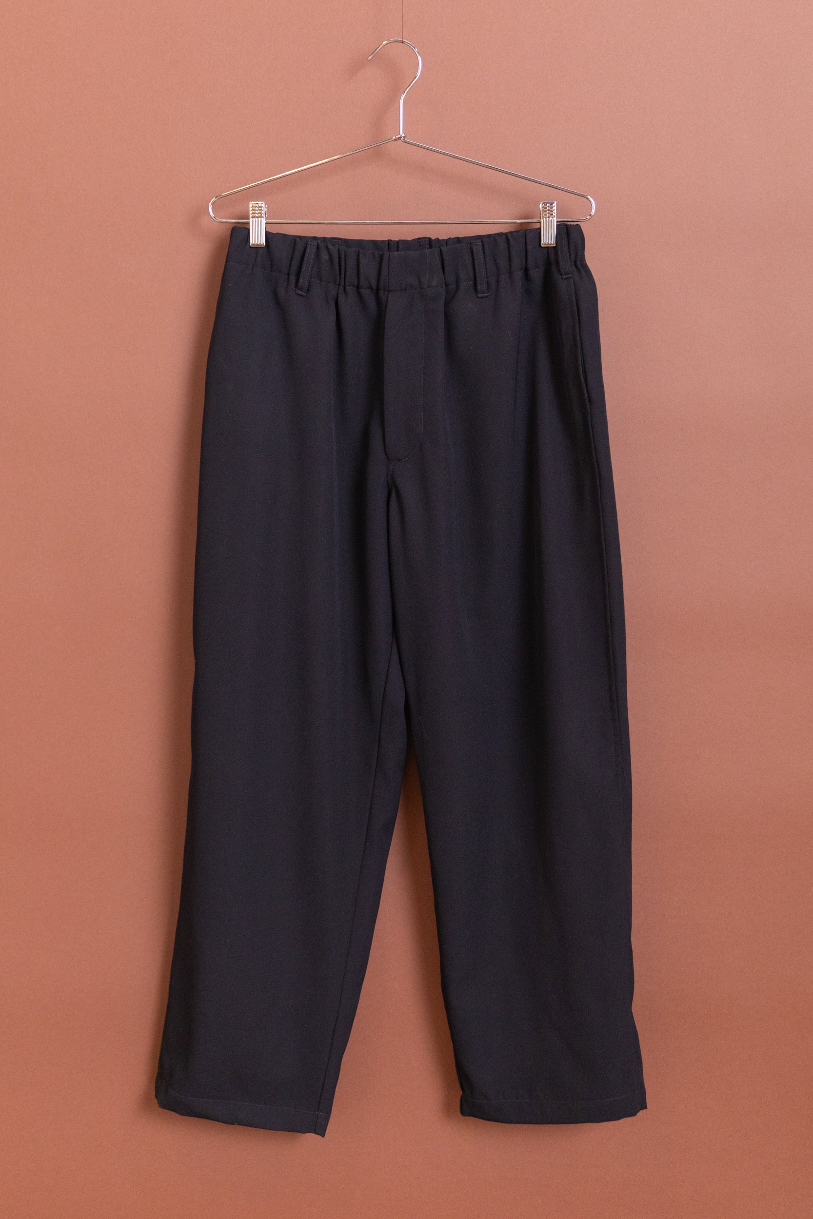 CARRY ON PANT IN DARK NAVY WOOL GABARDINE