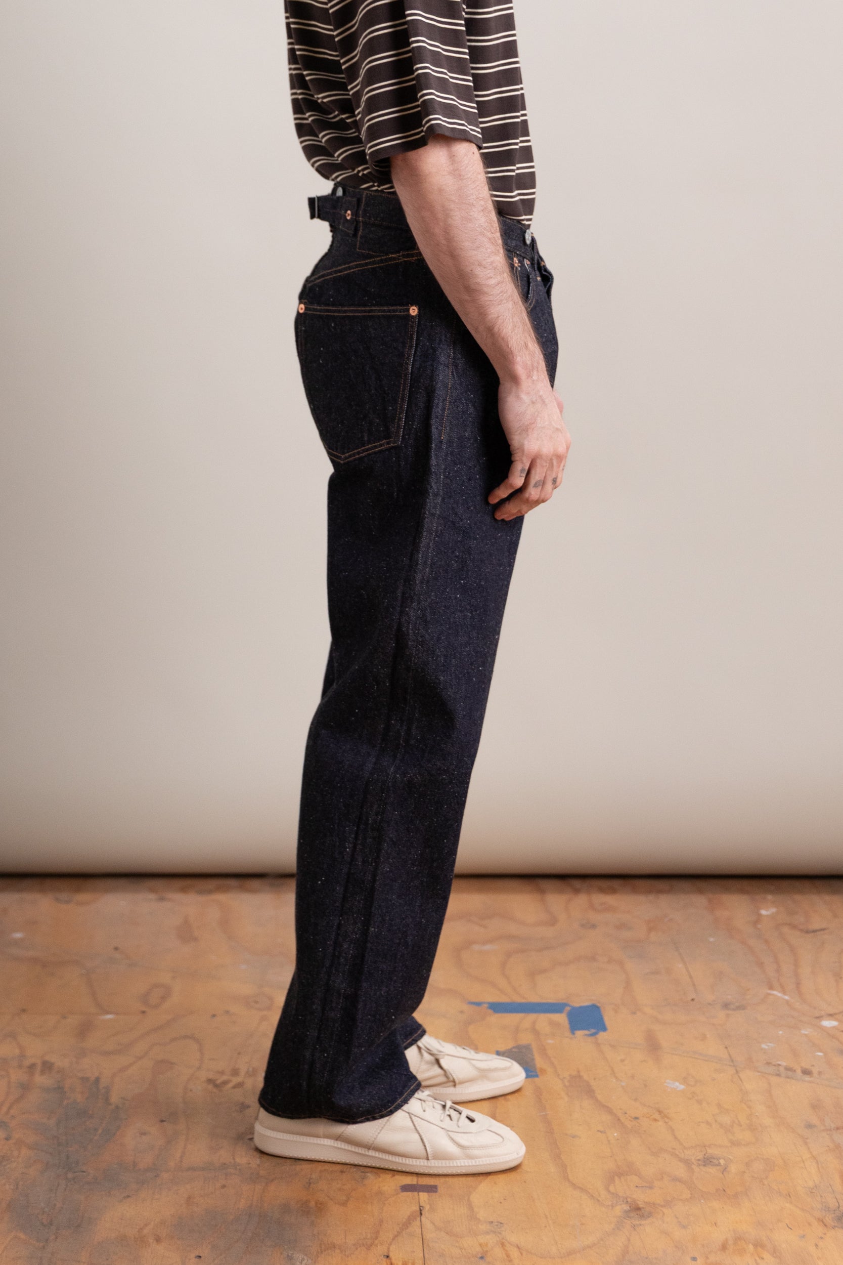 1930 STRAIGHT DENIM PANTS IN INDIGO ONE WASH