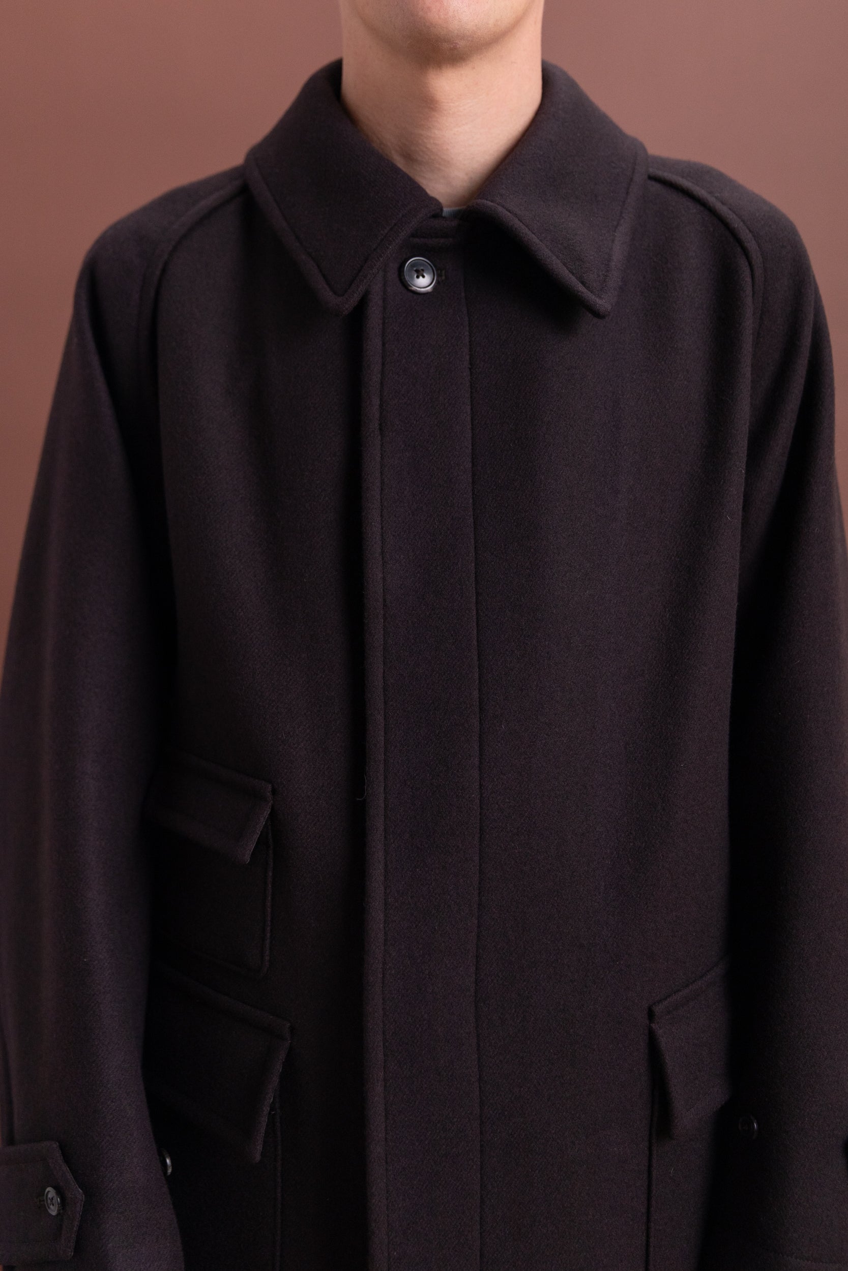 TRAVELER COAT IN TOP BROWN