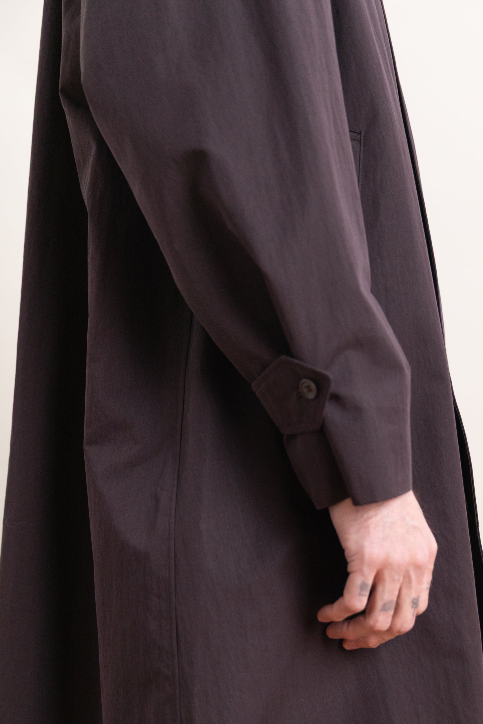 ジャケット・アウター Walker Coat Silk Weather WALKER COAT IN ESPRESSO COTTON NYLON WATER REPELLENT TWILL