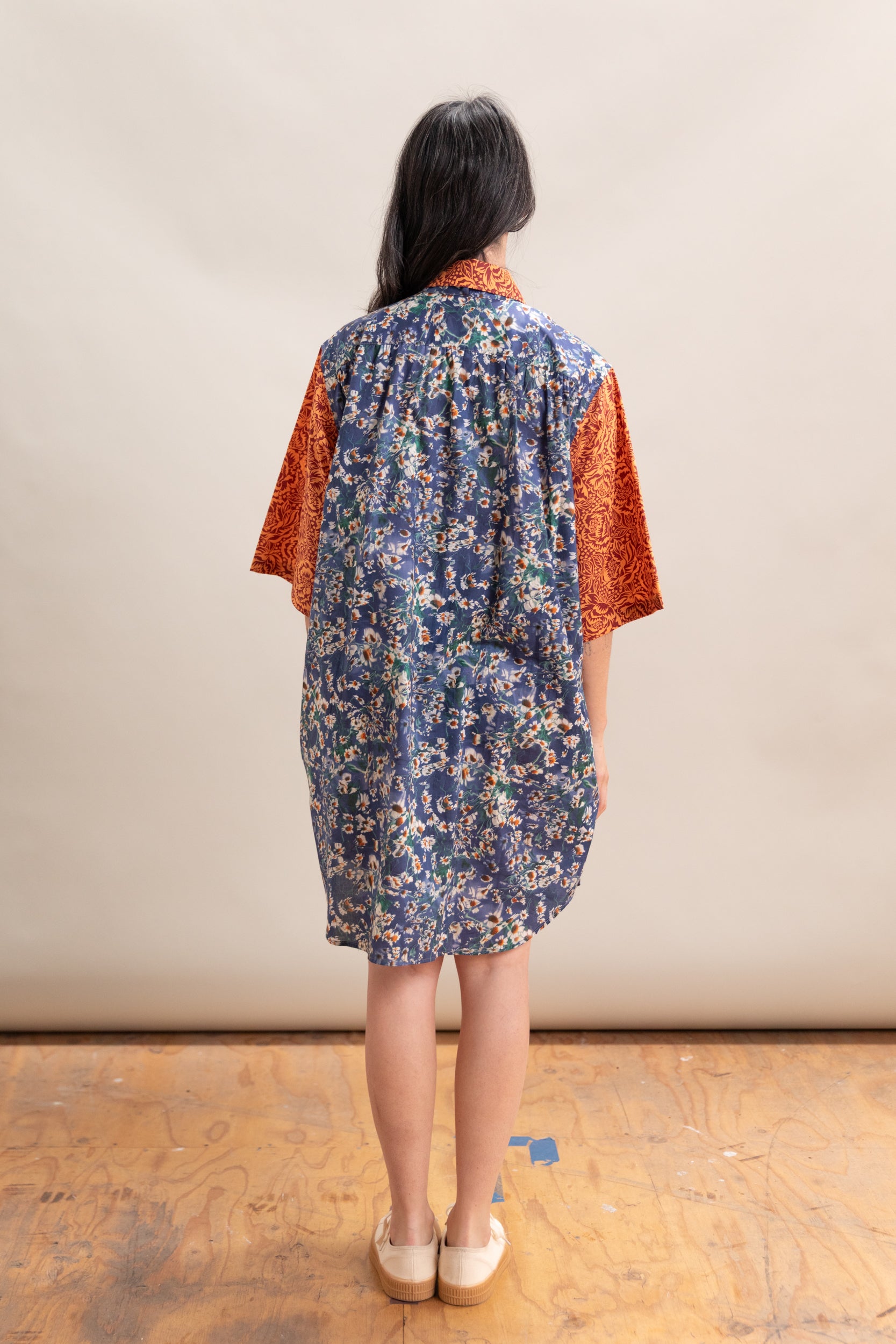 OVERSIZED SHORT SHIRT DRESS IN LIBERTY OF LONDON TANA LAWN