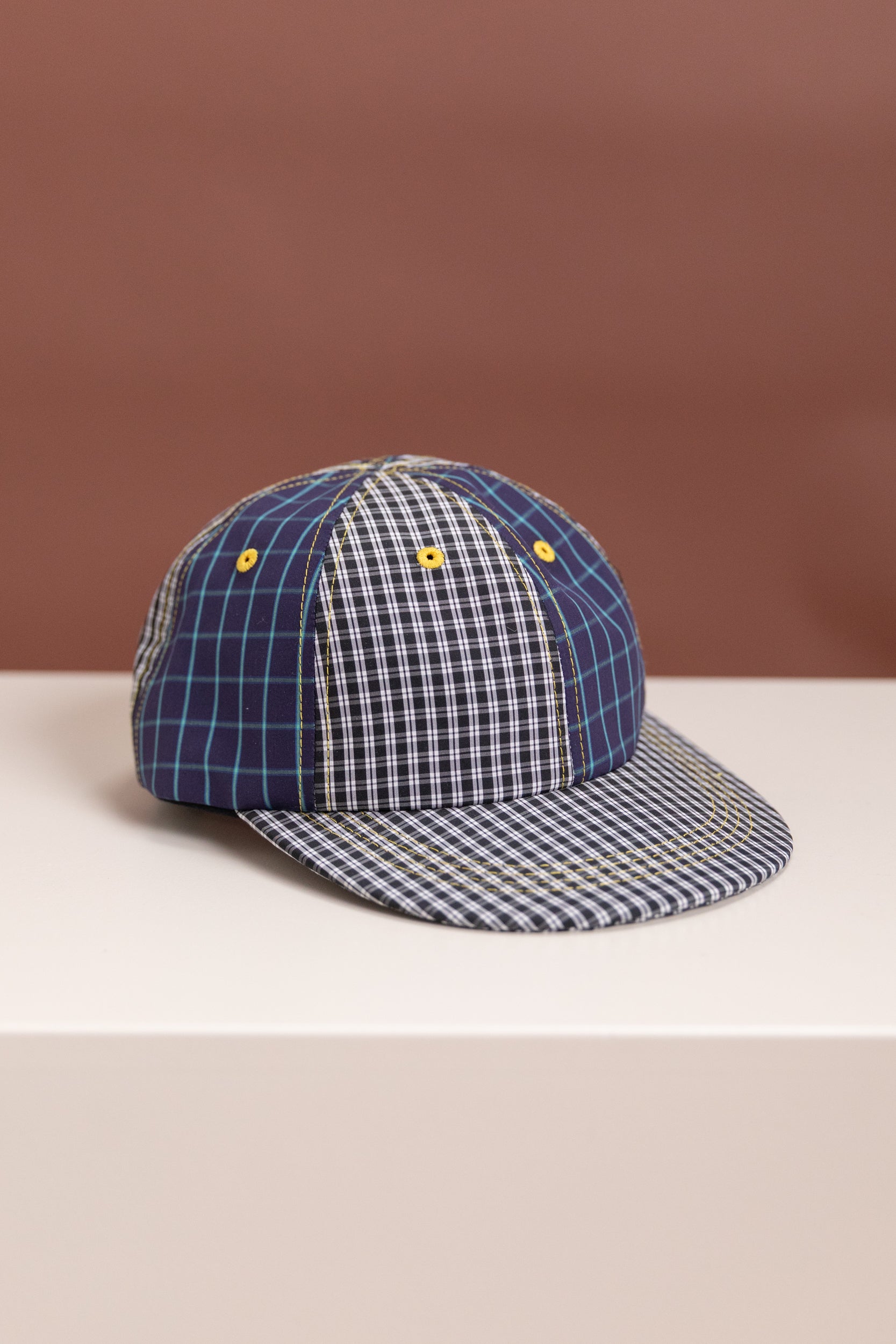 MIXED PLAID CAP