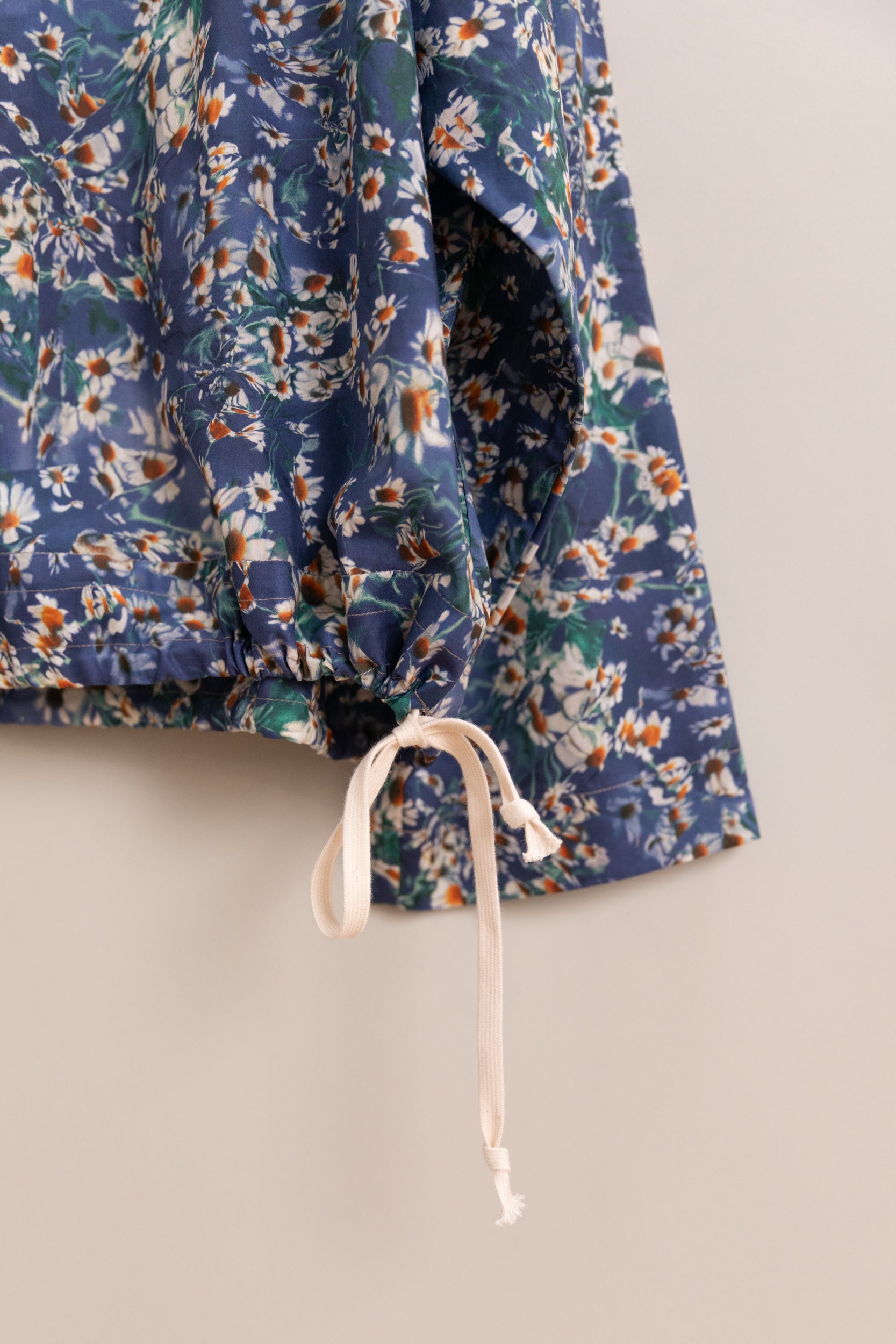 LONG SLEEVE SMOCK TOP WITH A DRAWSTRING IN LIBERTY OF LONDON TANA LAWN