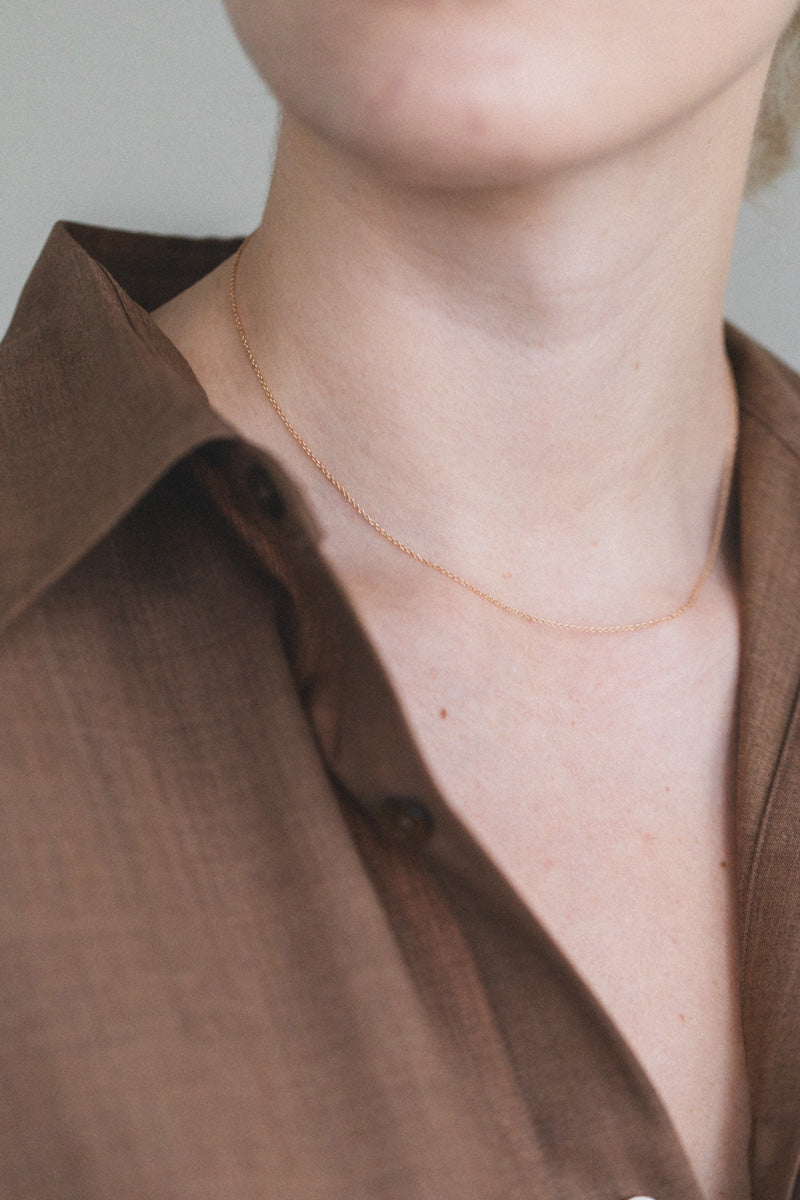 16" CHAIN NECKLACE IN 14K GOLD