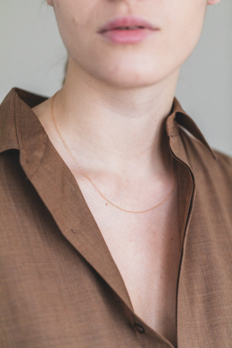 18" CHAIN NECKLACE IN 14K GOLD