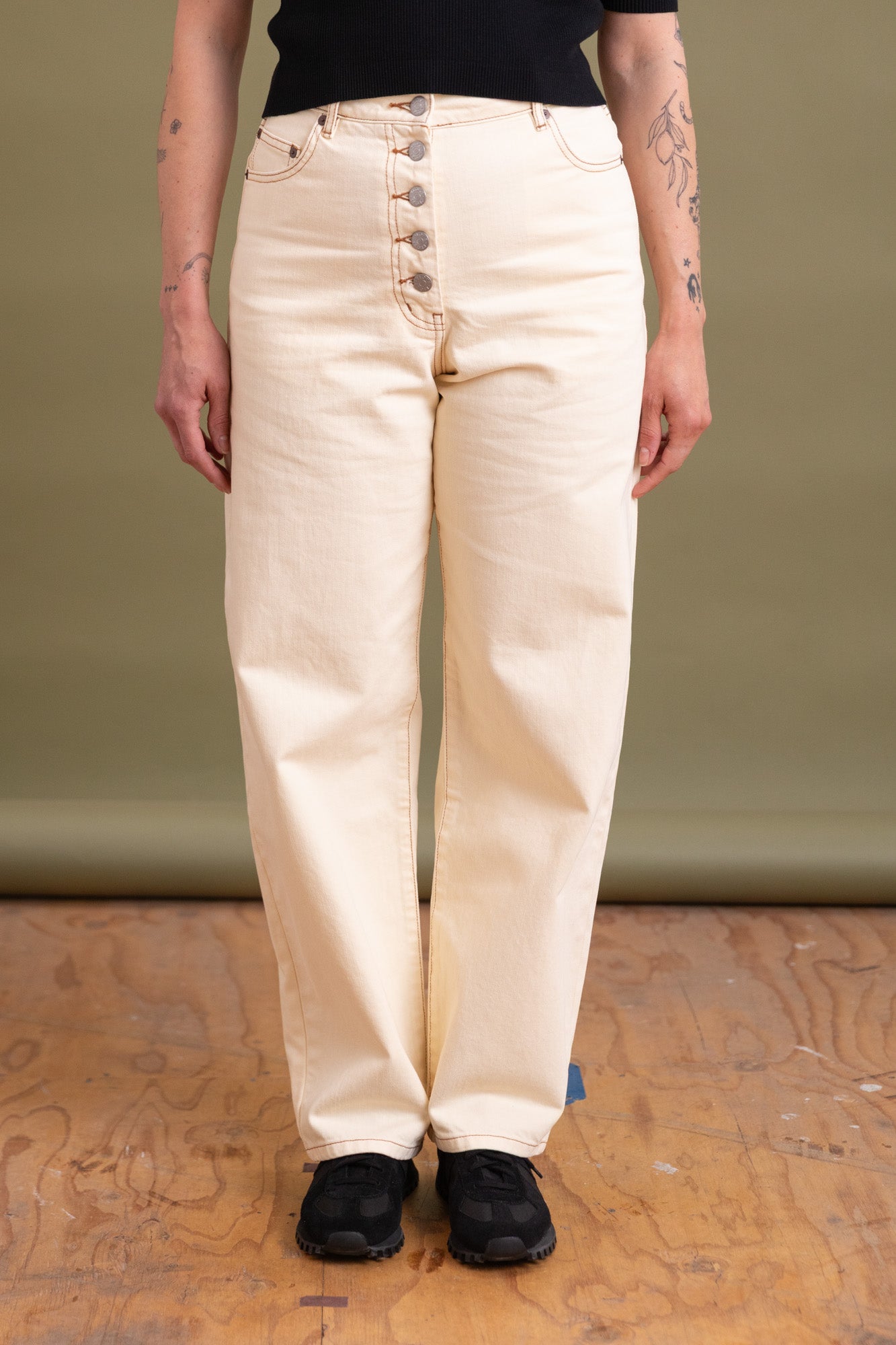 DELPHI JEANS IN ECRU