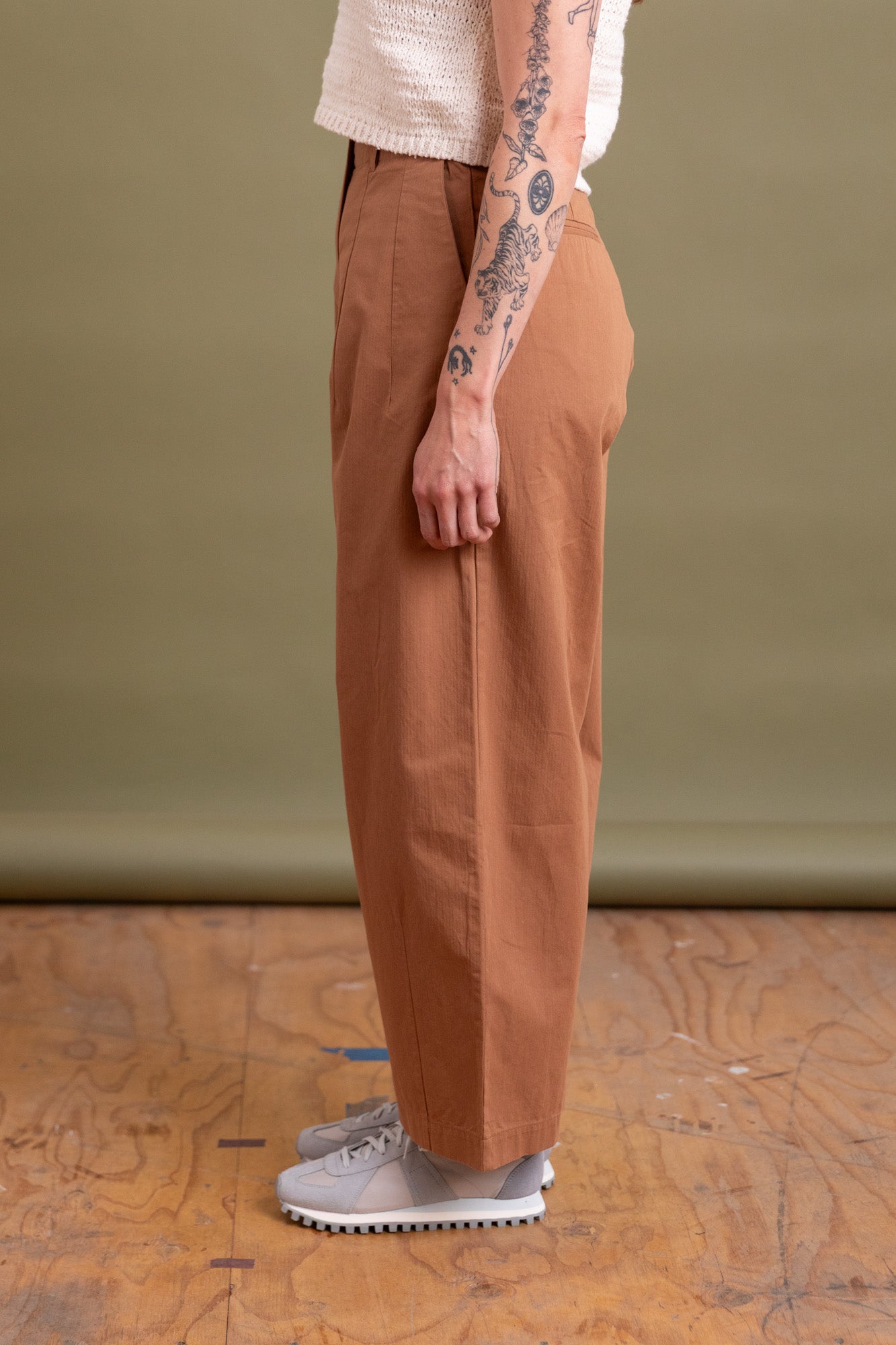 PLY PANT IN TOFFEE BROWN