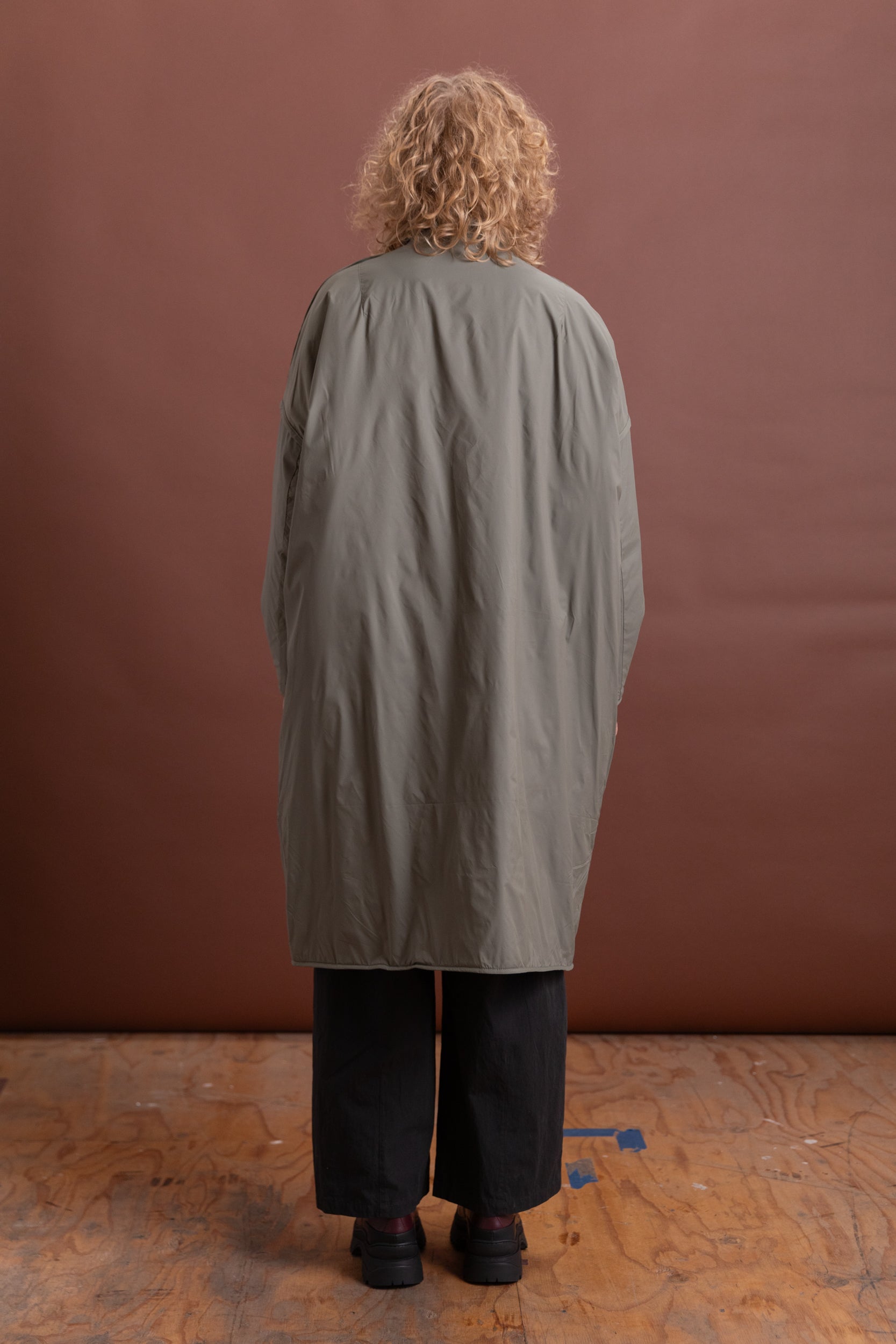 RESTORE COAT IN DUSTY OLIVE