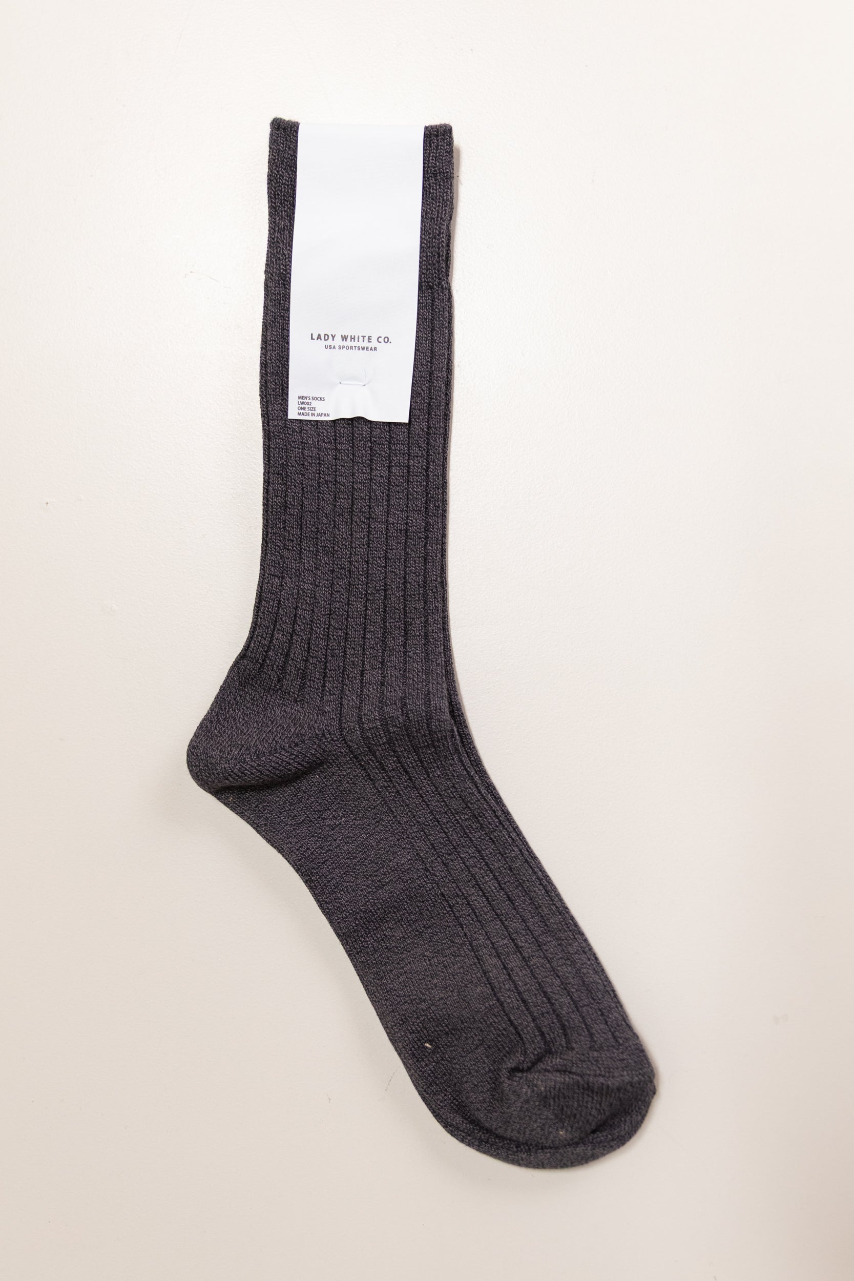 SOCKS IN BLACK MELANGE