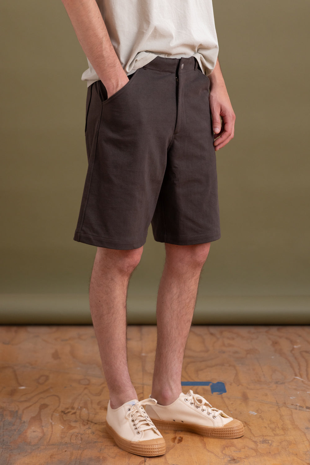 JERSEY SHORT IN BLACK PINE