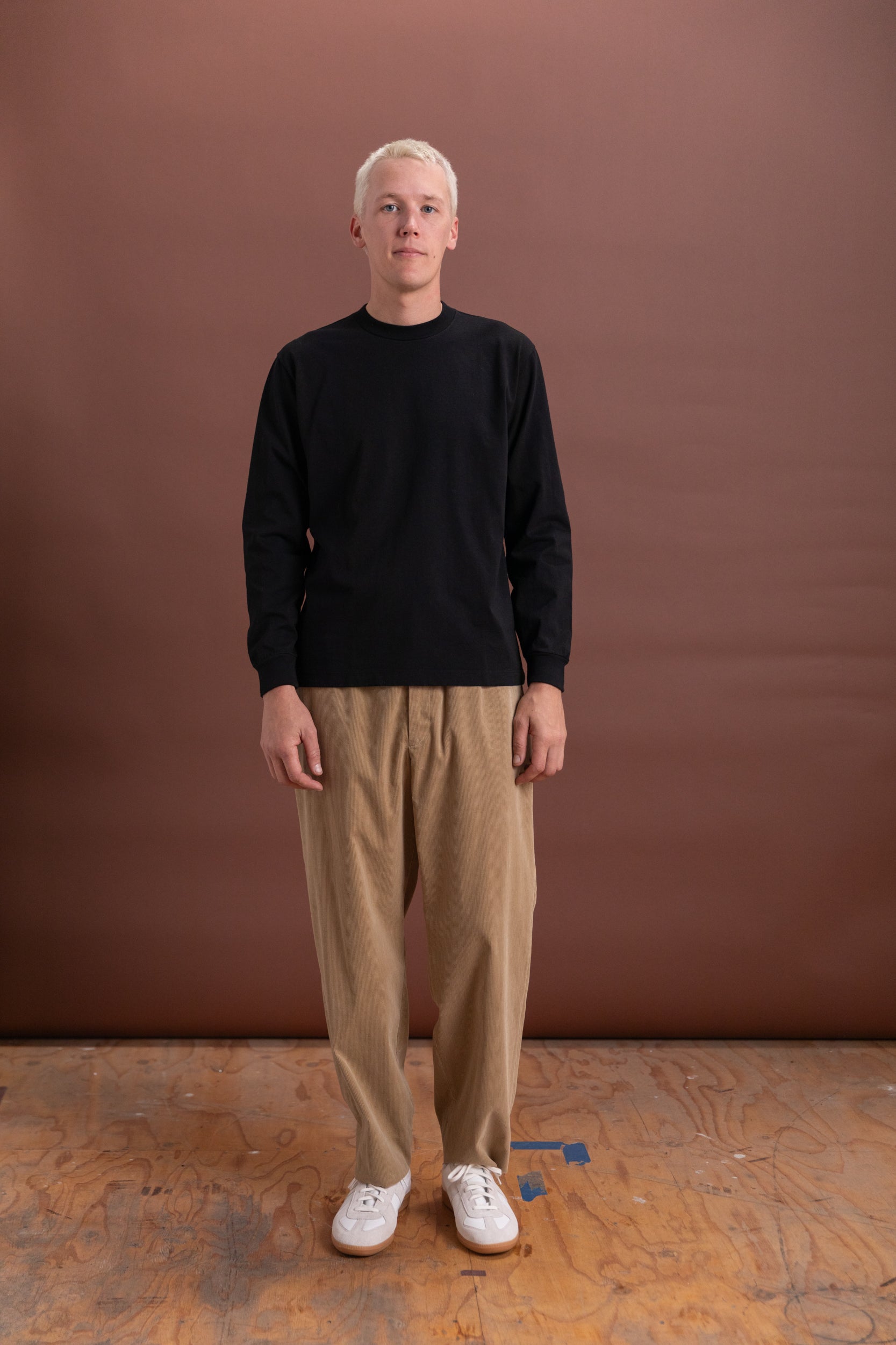 LONG SLEEVE MUNICIPAL TEE SHIRT IN BLACK