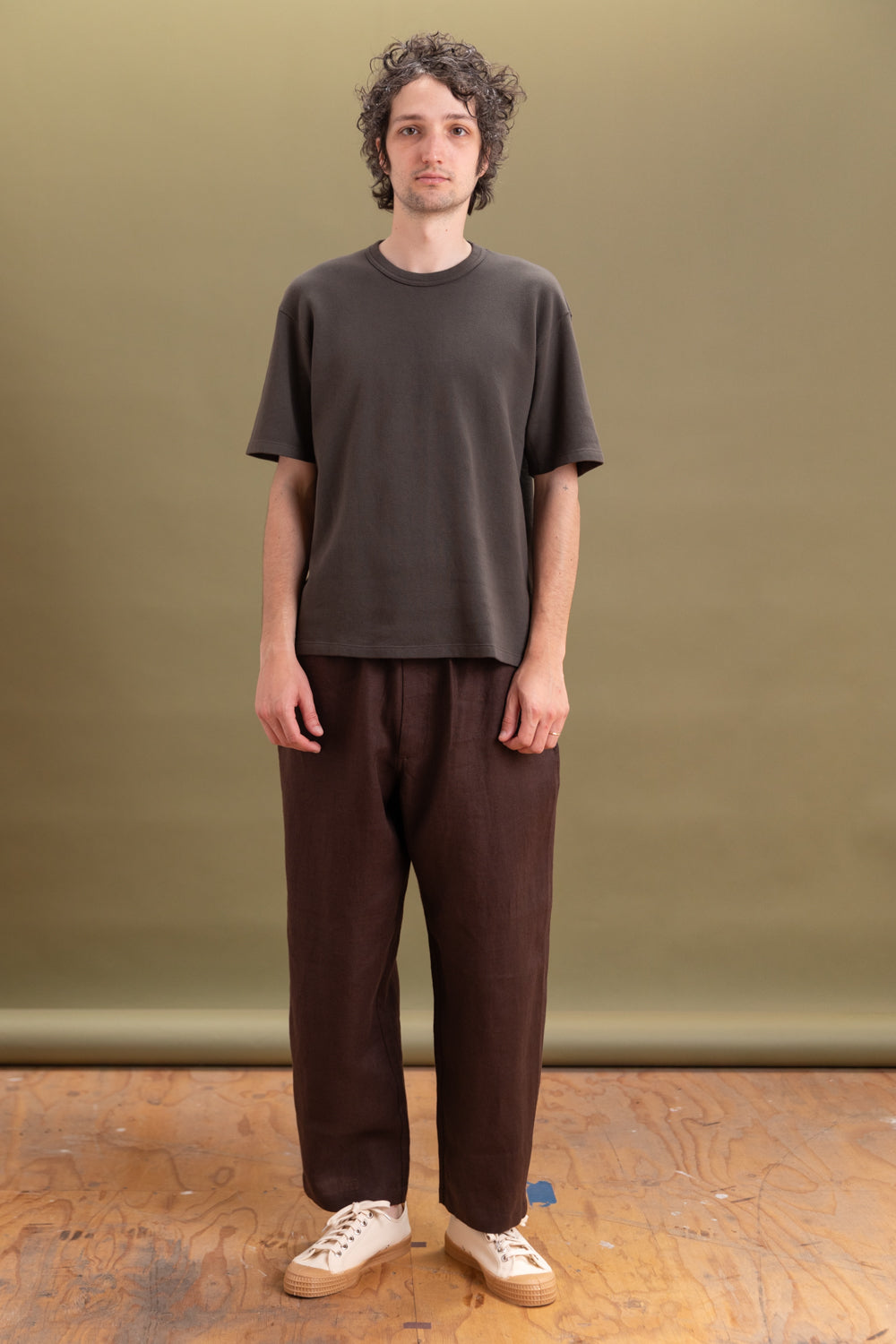 MESH TEE SHIRT IN BLACK PINE