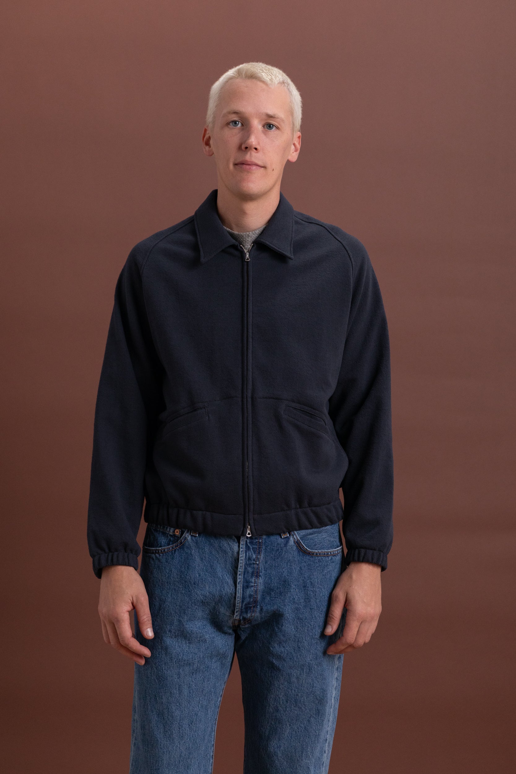 TEXTURED COACH JACKET IN SHADOW