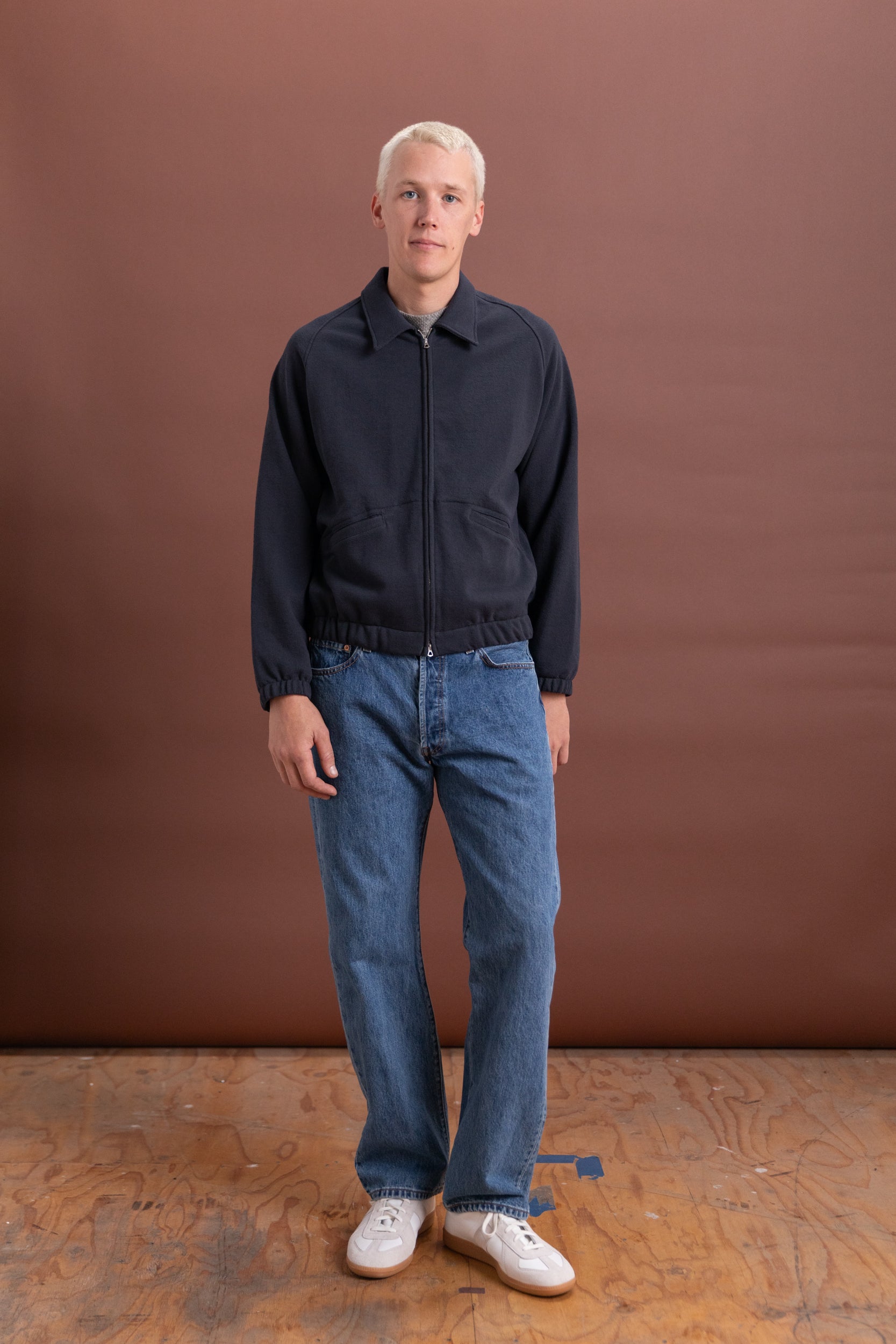 TEXTURED COACH JACKET IN SHADOW