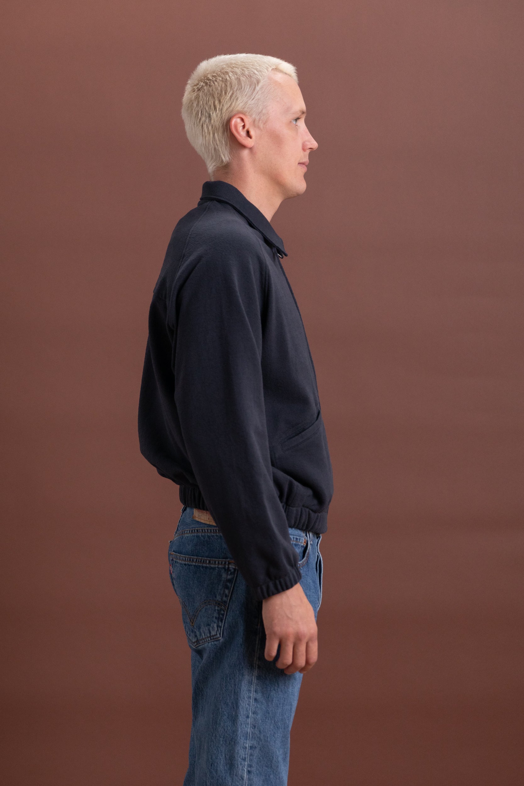 TEXTURED COACH JACKET IN SHADOW