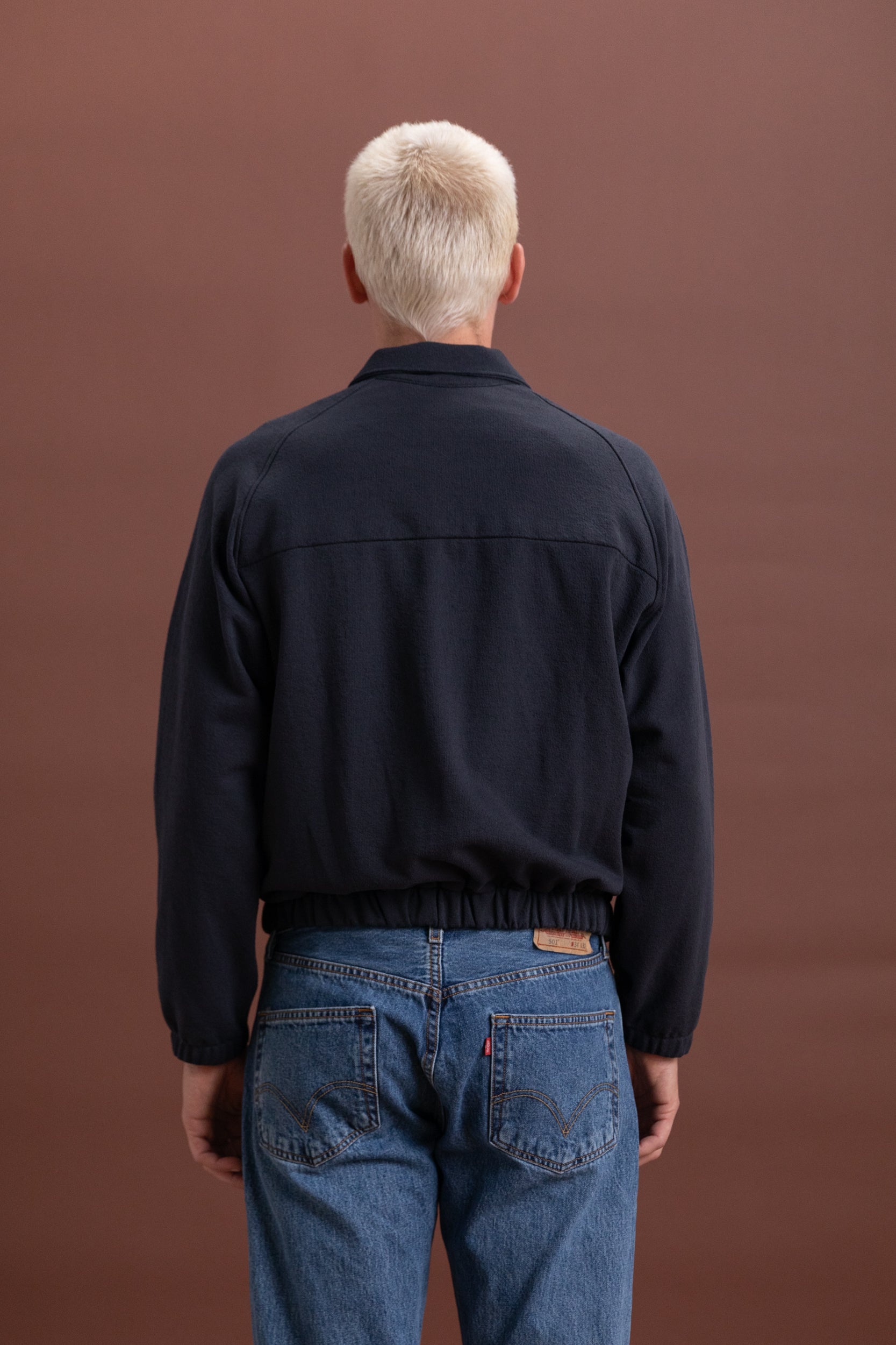 TEXTURED COACH JACKET IN SHADOW
