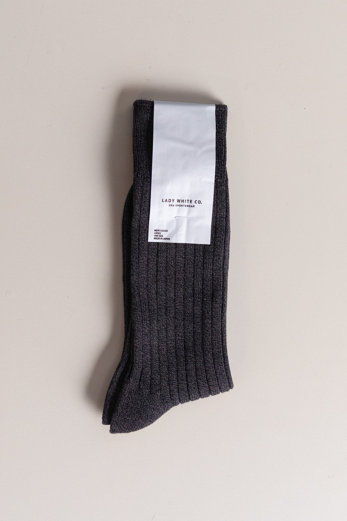 SOCKS IN BLACK MELANGE
