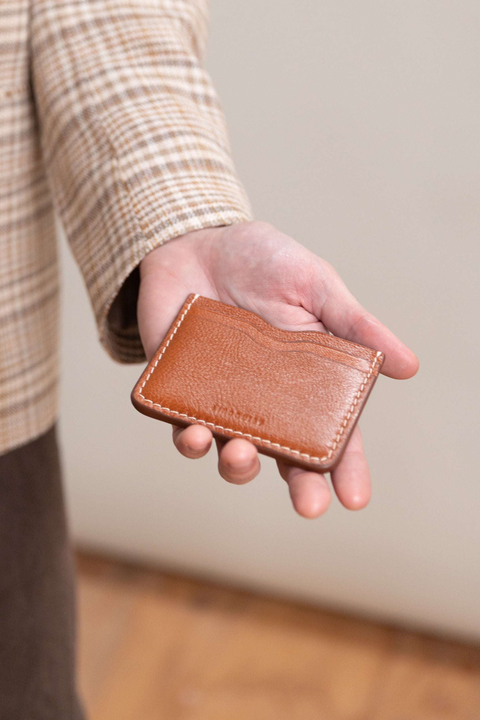 AKIRA WALLET IN LEATHER BROWN MILLED LEATHER
