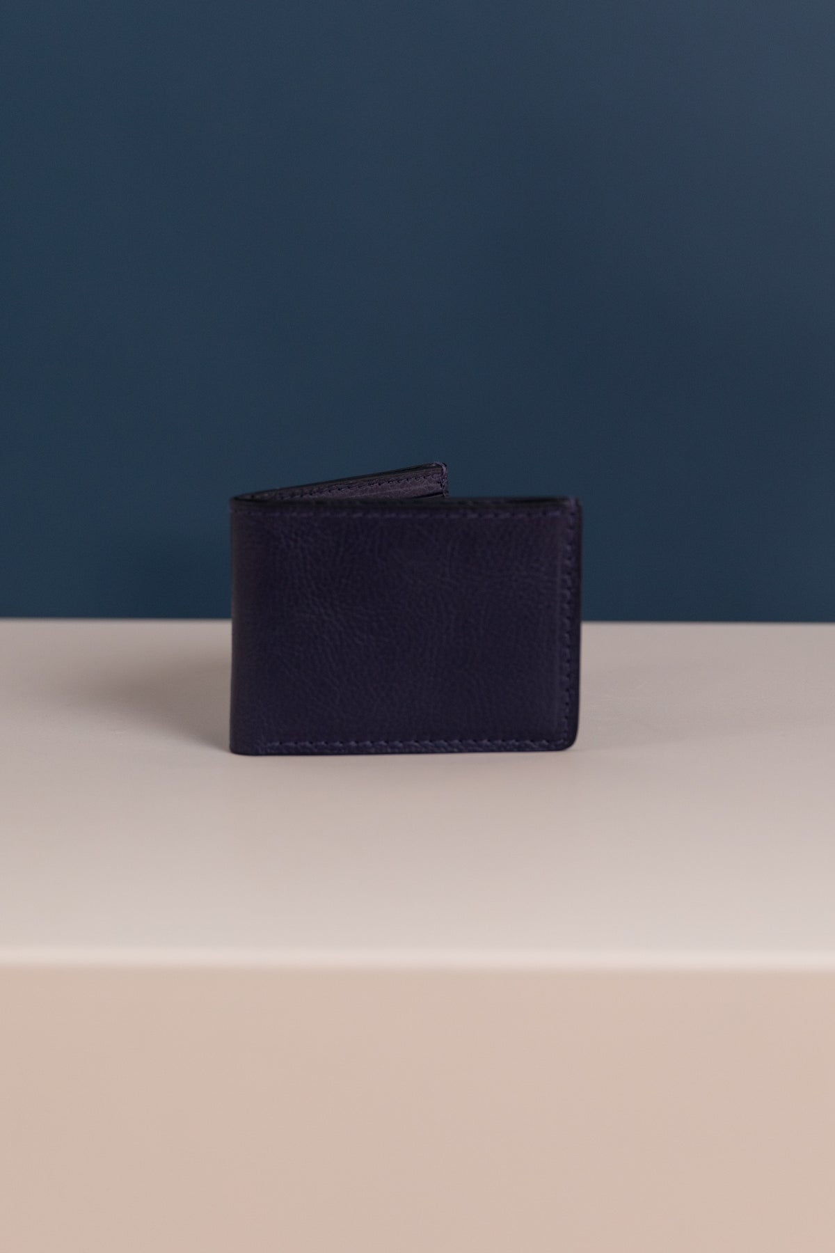 JACKSON BIFOLD WALLET IN INK MILLED LEATHER