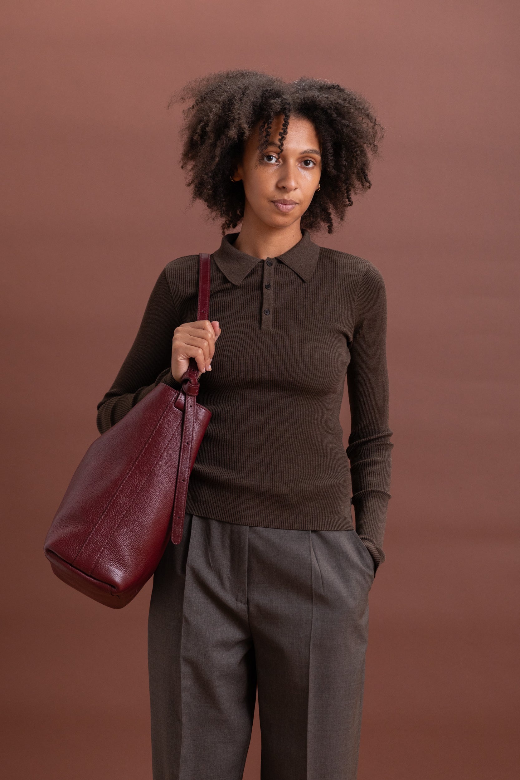 LEE IN SUMAC PEBBLE LEATHER