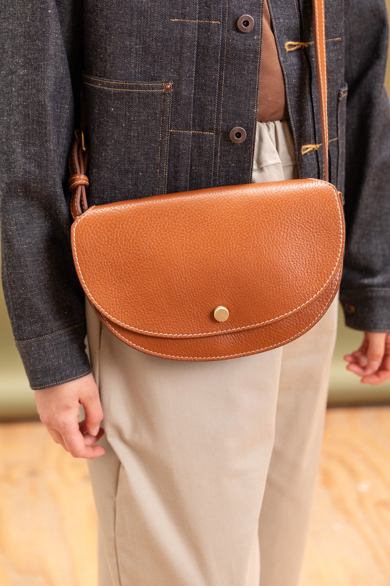 MEZZO IN BROWN LEATHER