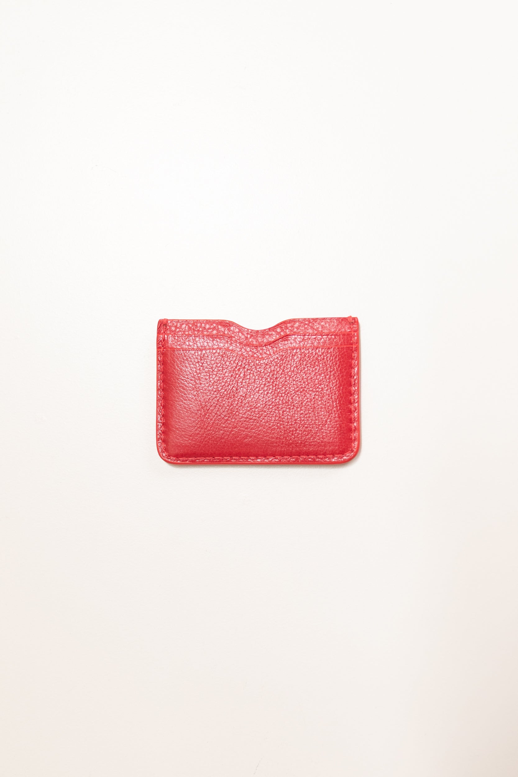 AKIRA WALLET IN CARMINE MILLED LEATHER