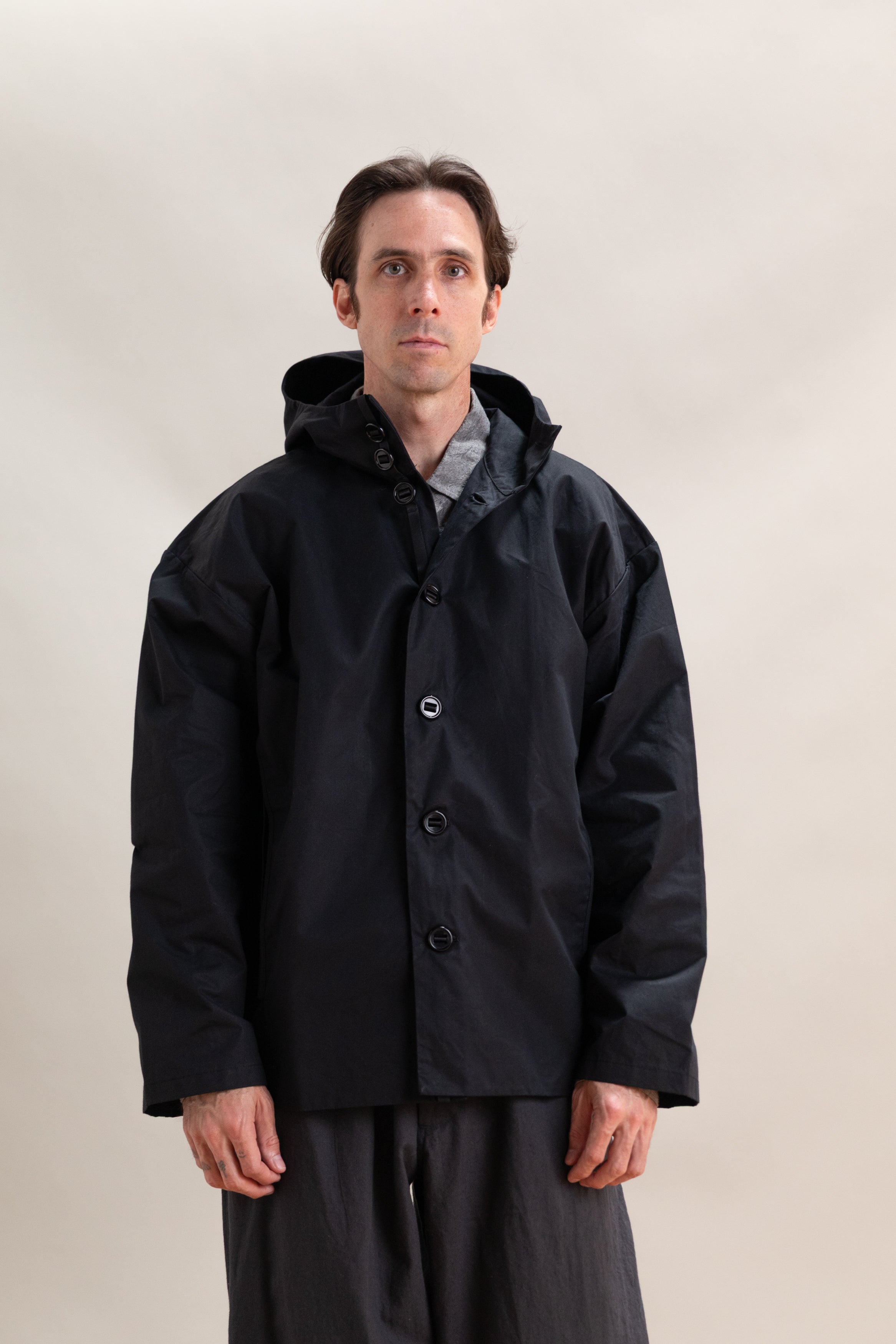 R0 Y-3 GILL JACKET IN BLACK MASTER SHIELD