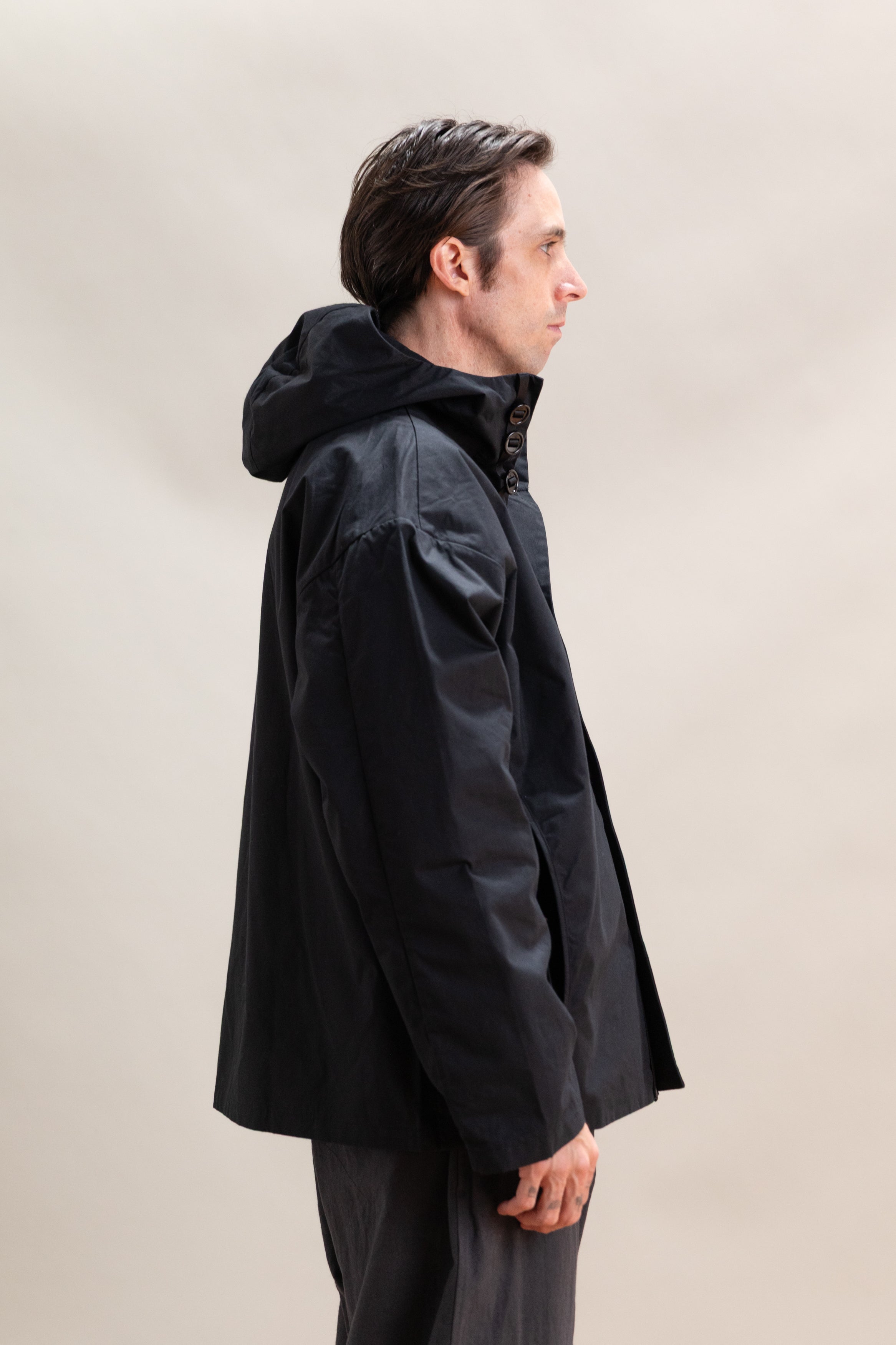 R0 Y-3 GILL JACKET IN BLACK MASTER SHIELD