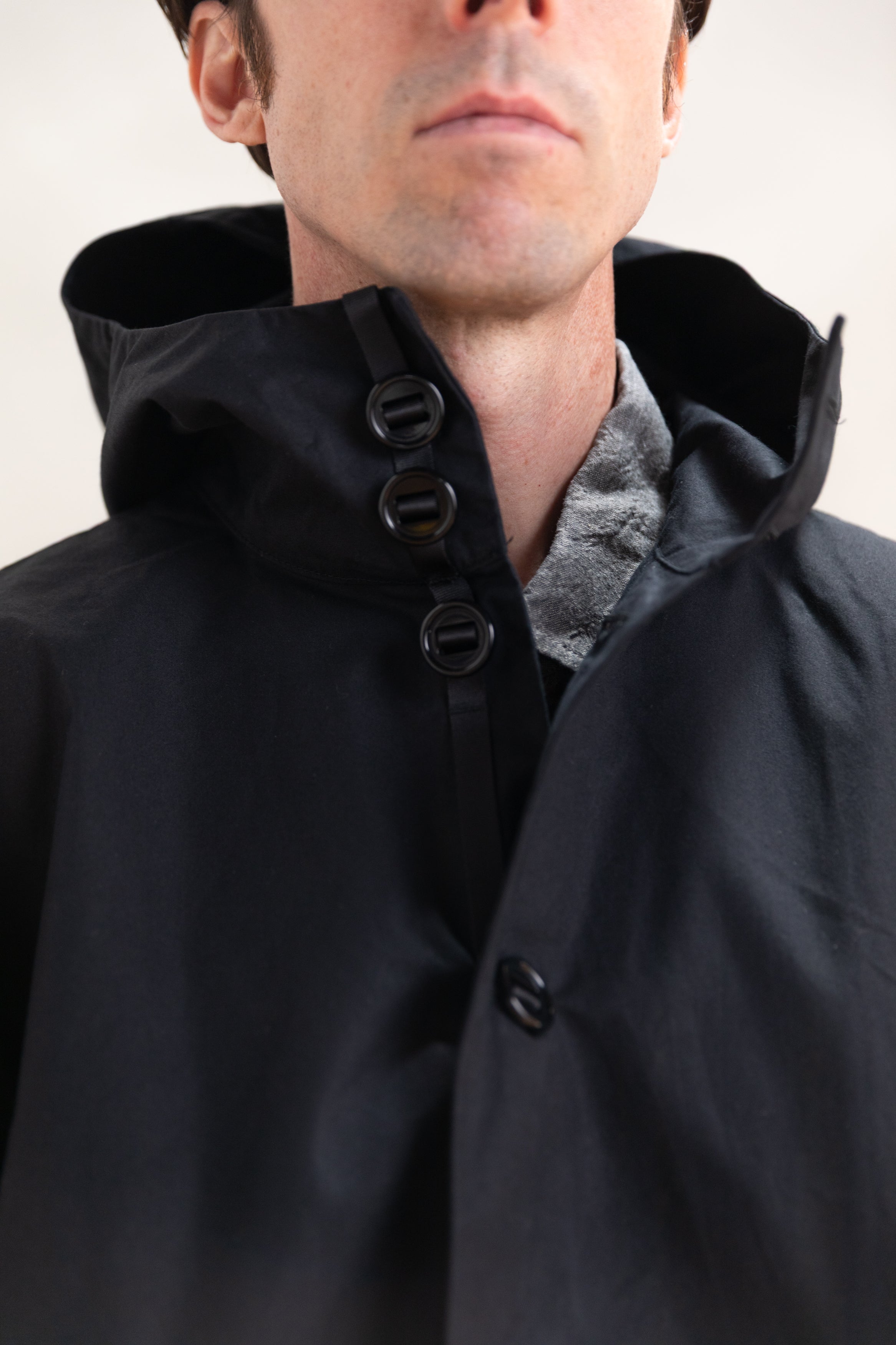 R0 Y-3 GILL JACKET IN BLACK MASTER SHIELD