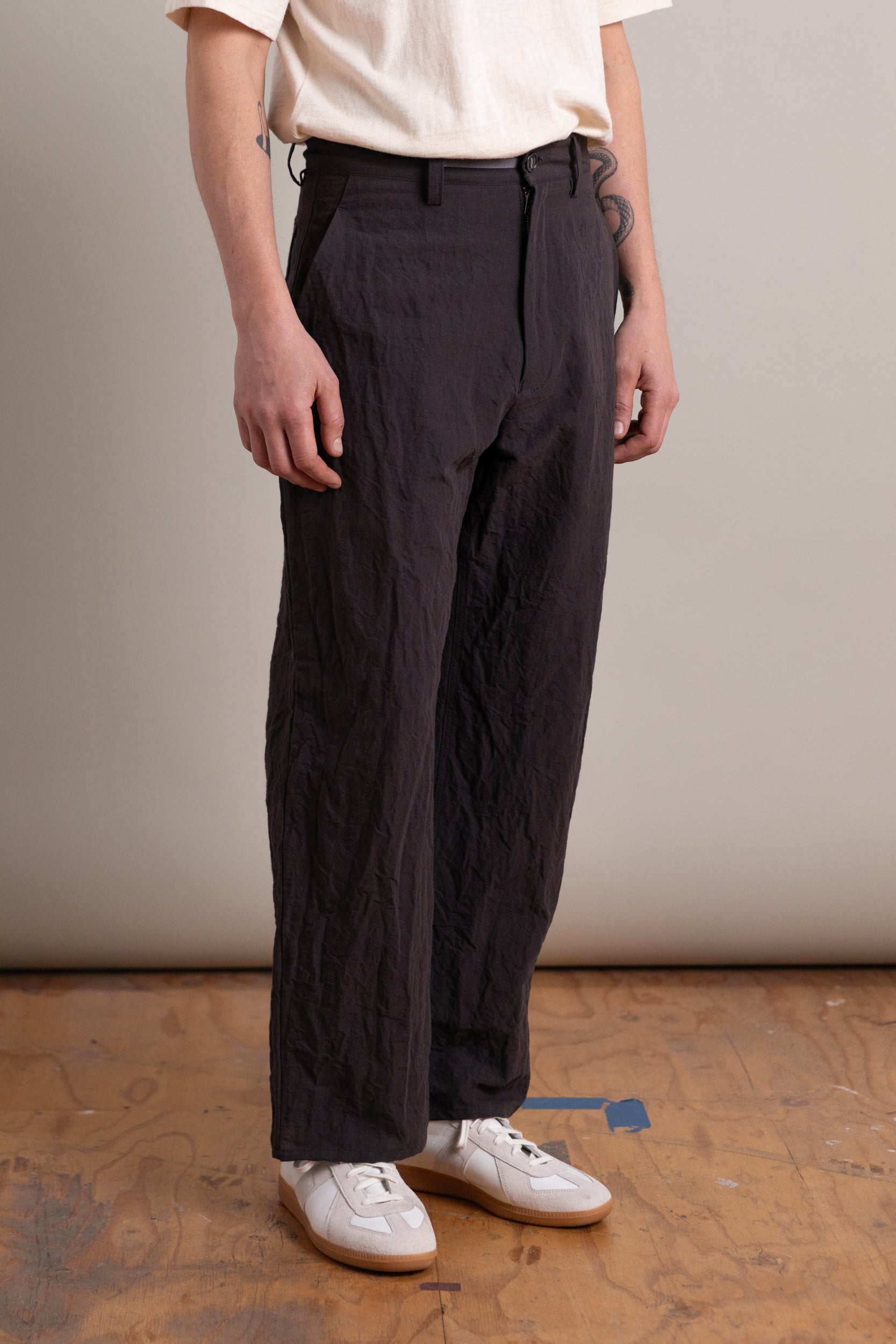 R0 P4 WIDE PANTS IN EARTH LINEN