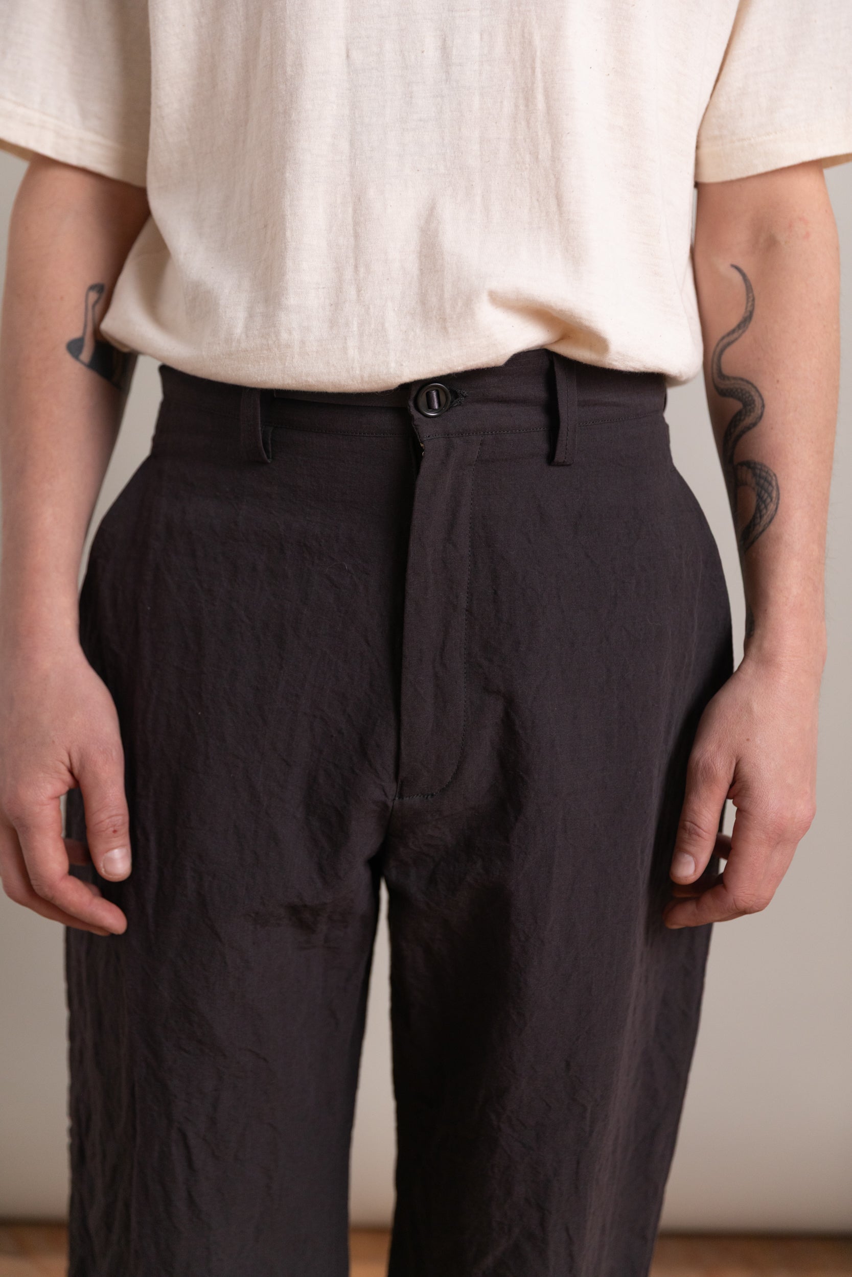 R0 P4 WIDE PANTS IN EARTH LINEN