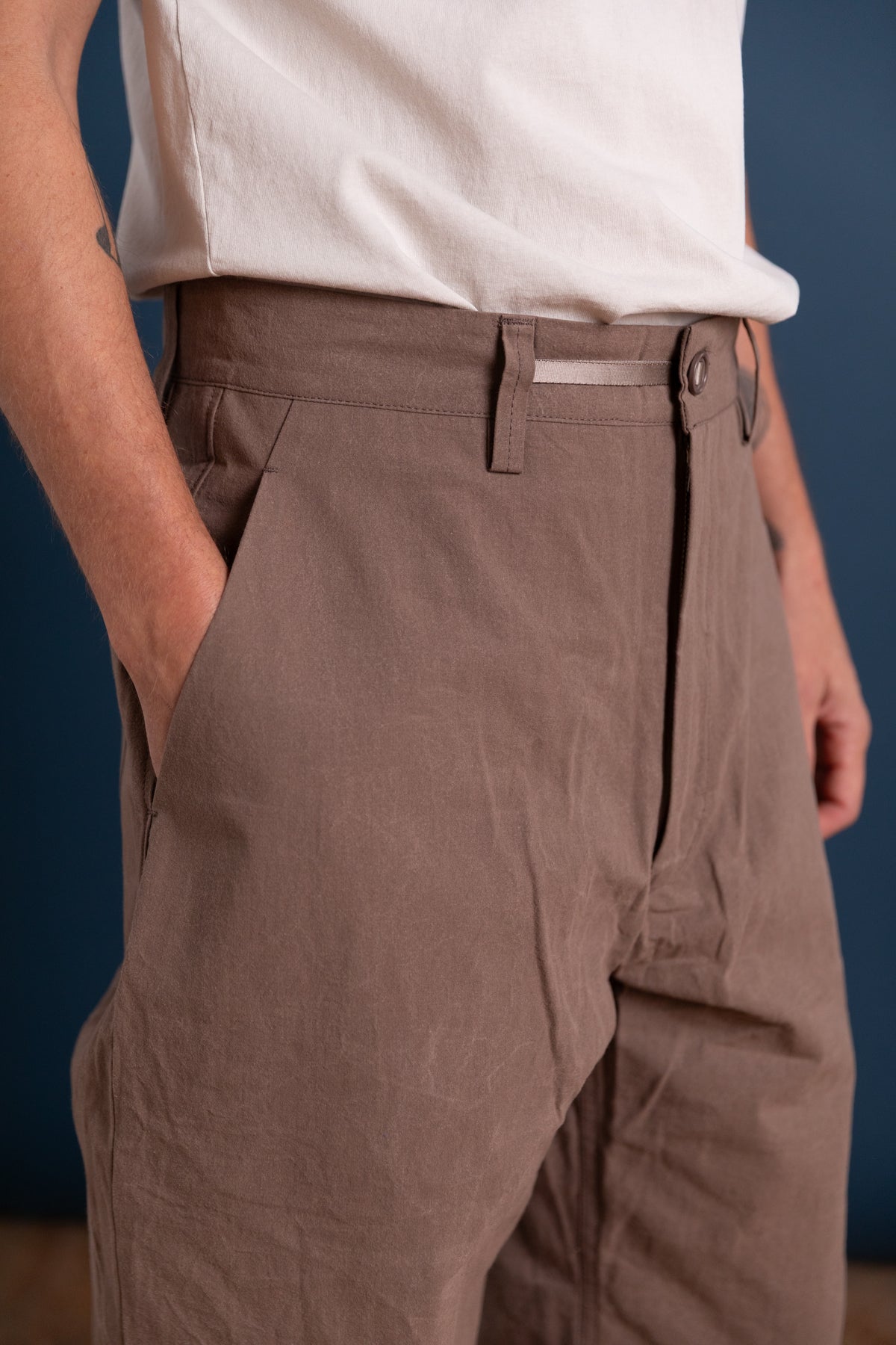 R21 P4 WIDE PANTS IN STORM WAX