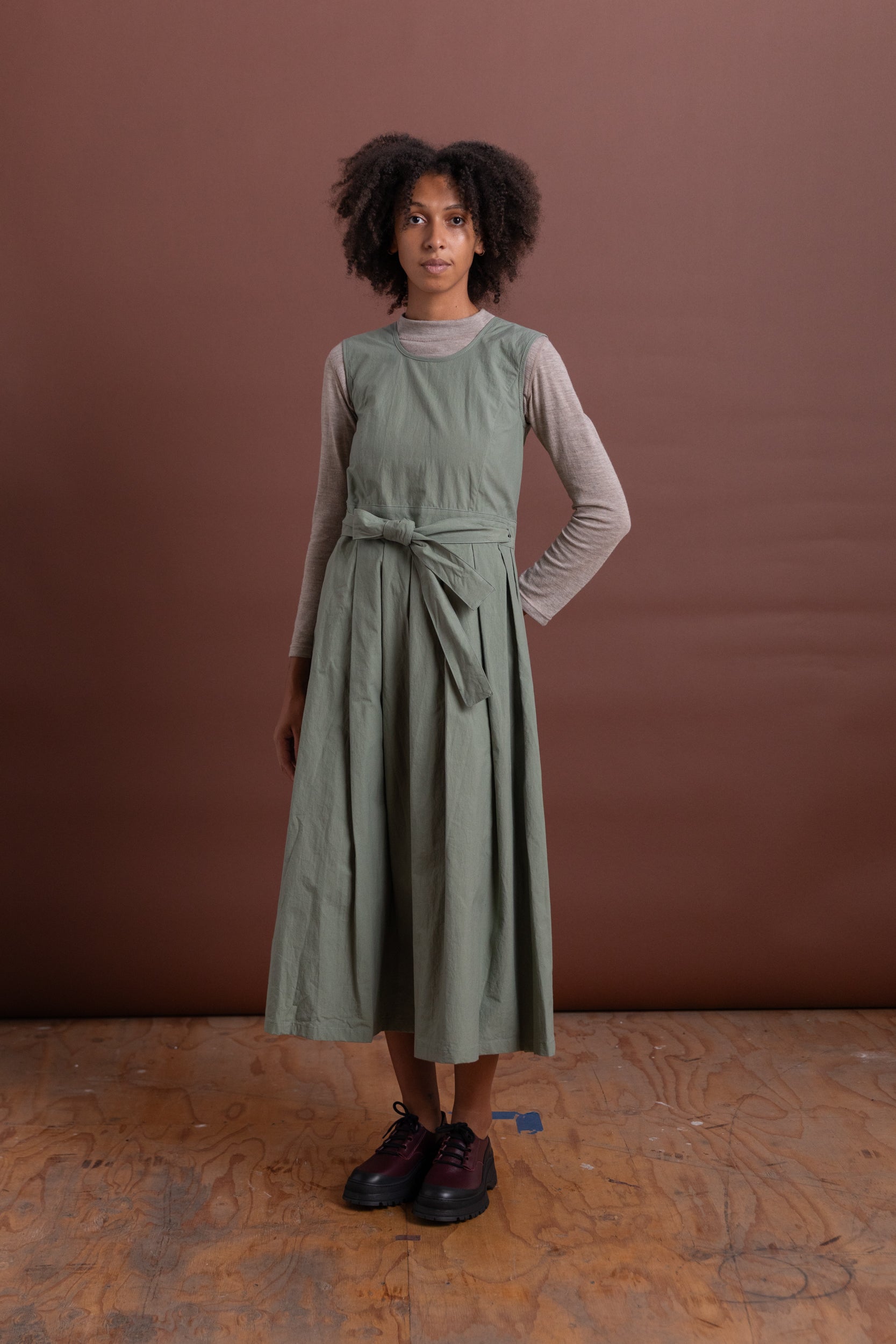 ワンピース Bonjour NEW APRON DRESS 6Y New Apron Dress in Ivory Denim by Bonjour - Petite Belle | UK Stockist