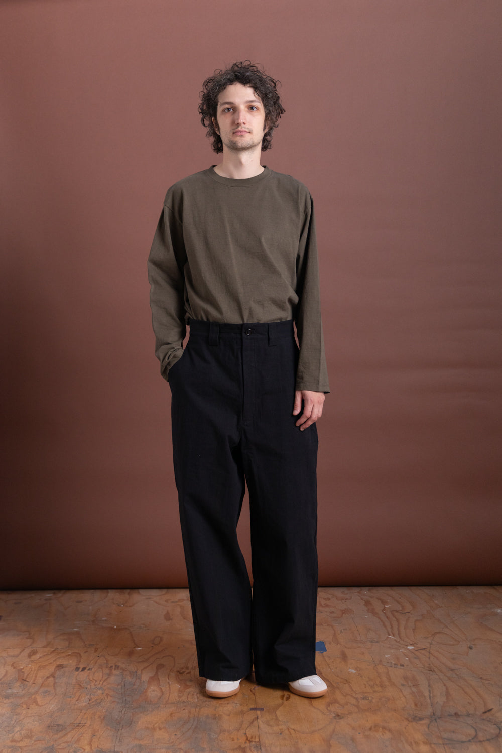 R19 P8 SAIL PANTS IN BLACK WASH