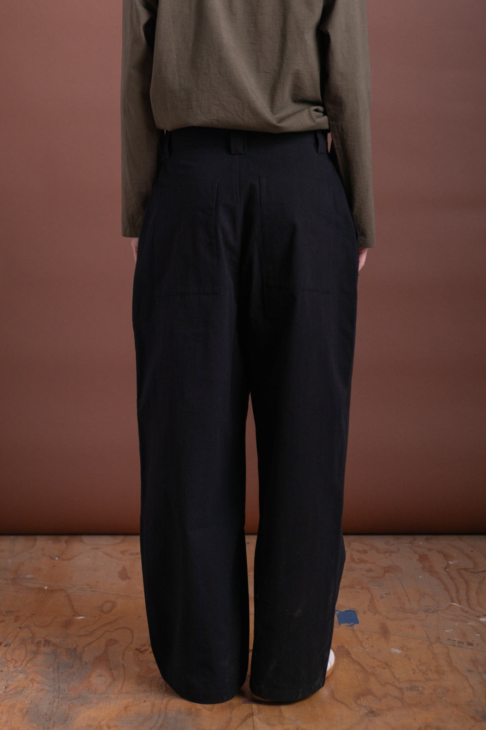 R19 P8 SAIL PANTS IN BLACK WASH