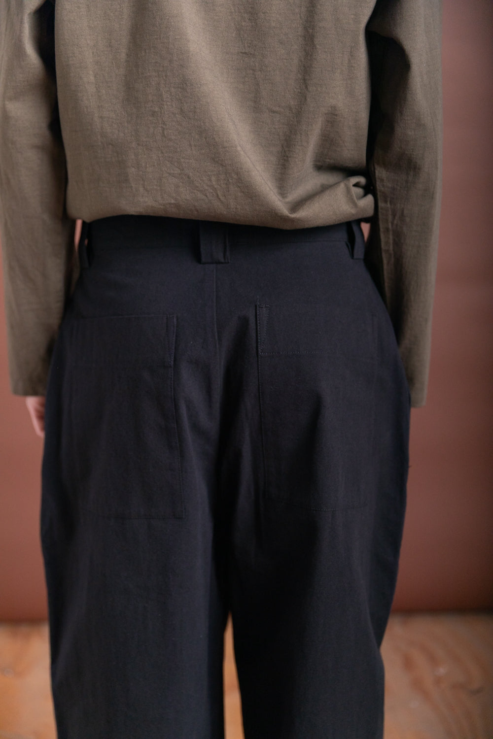 R19 P8 SAIL PANTS IN BLACK WASH
