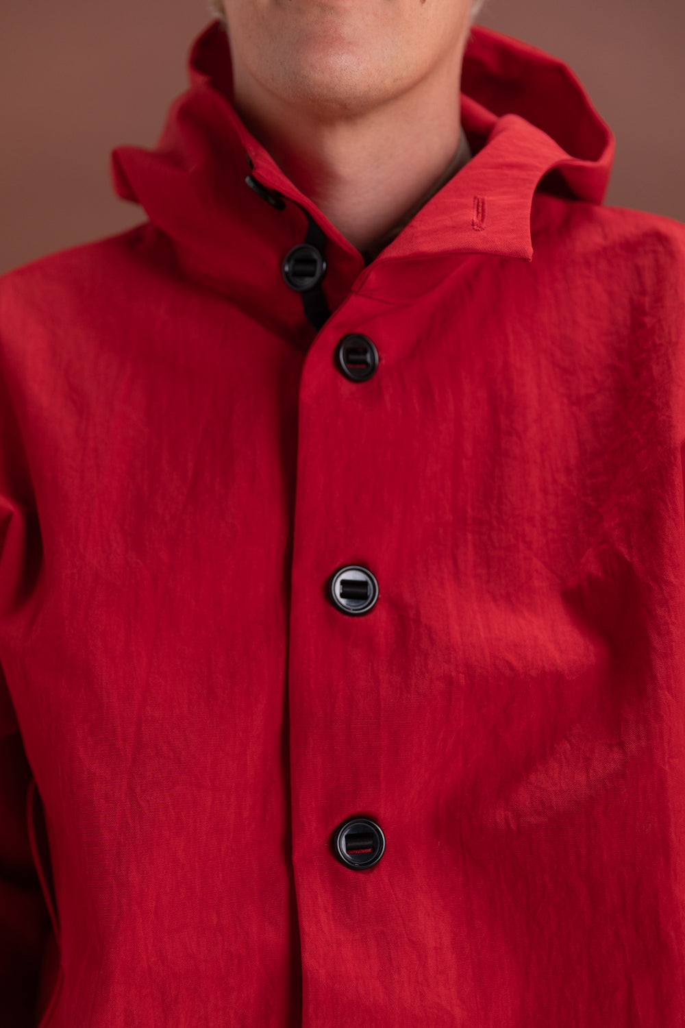 R19 Y-3 GILL JACKET IN RED WARATAH NYLON