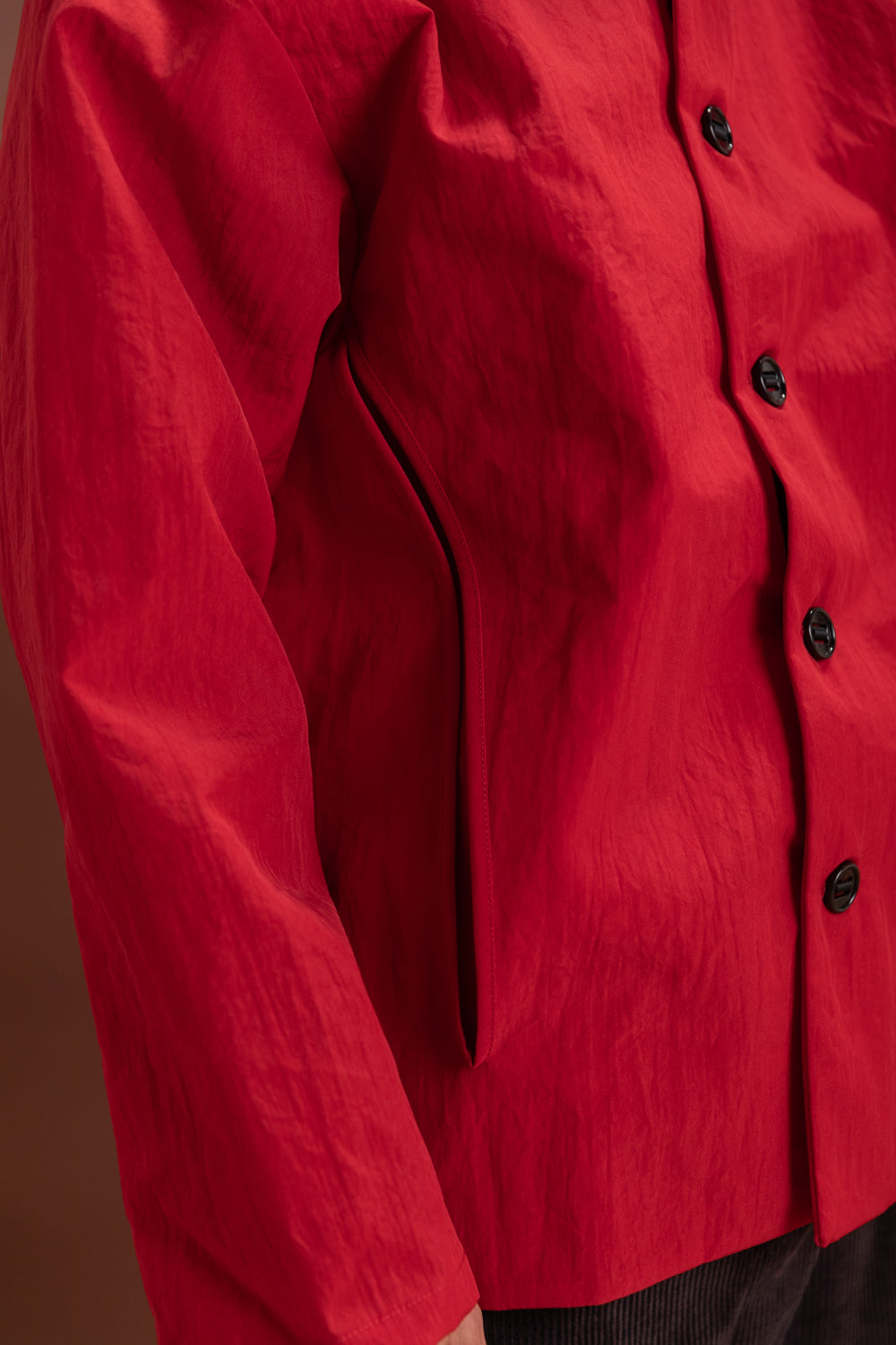 R19 Y-3 GILL JACKET IN RED WARATAH NYLON