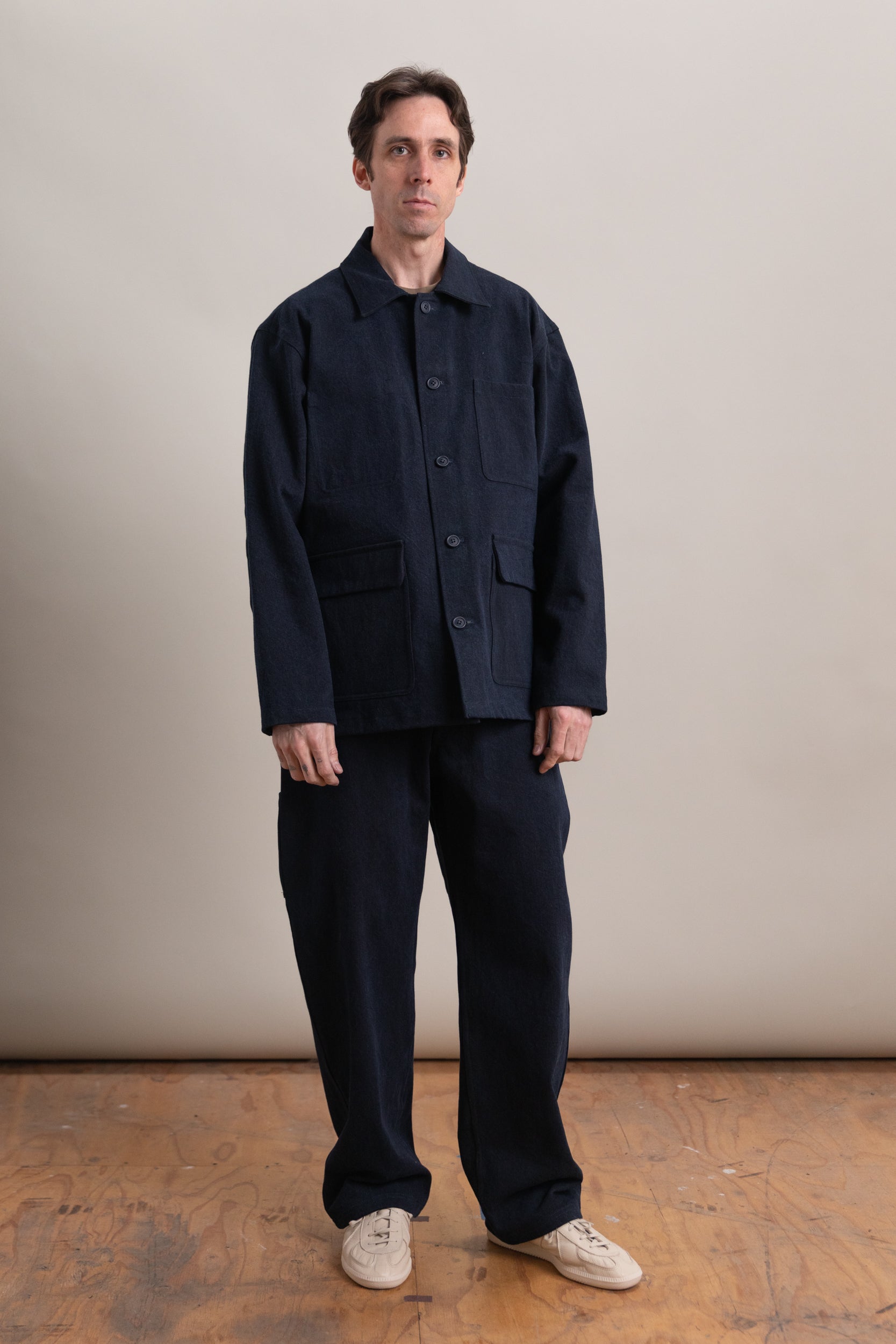 R20J2 JEBOK WORK JACKET IN BLUE SUMI INK DENIM